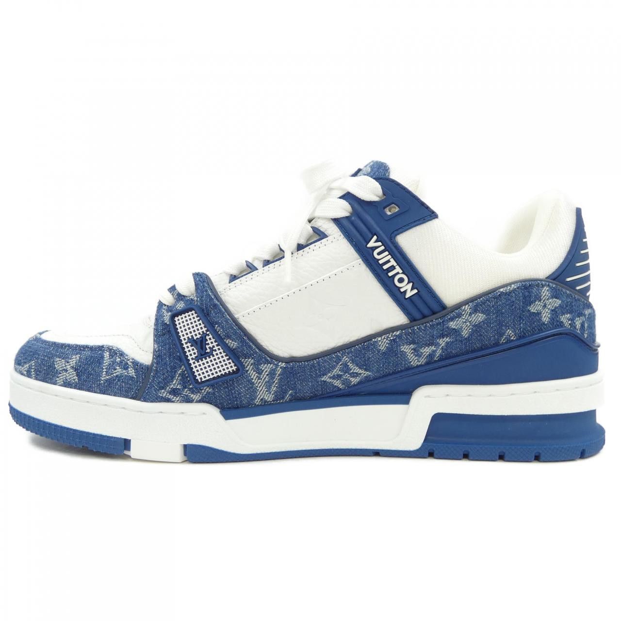 Louis Vuitton Louis Vuitton Louis Vuitton Monogram Denim Calf Sneaker Textile Shoes LV DUTY FREE for USA Size ONE SIZE - 2 Thumbnail
