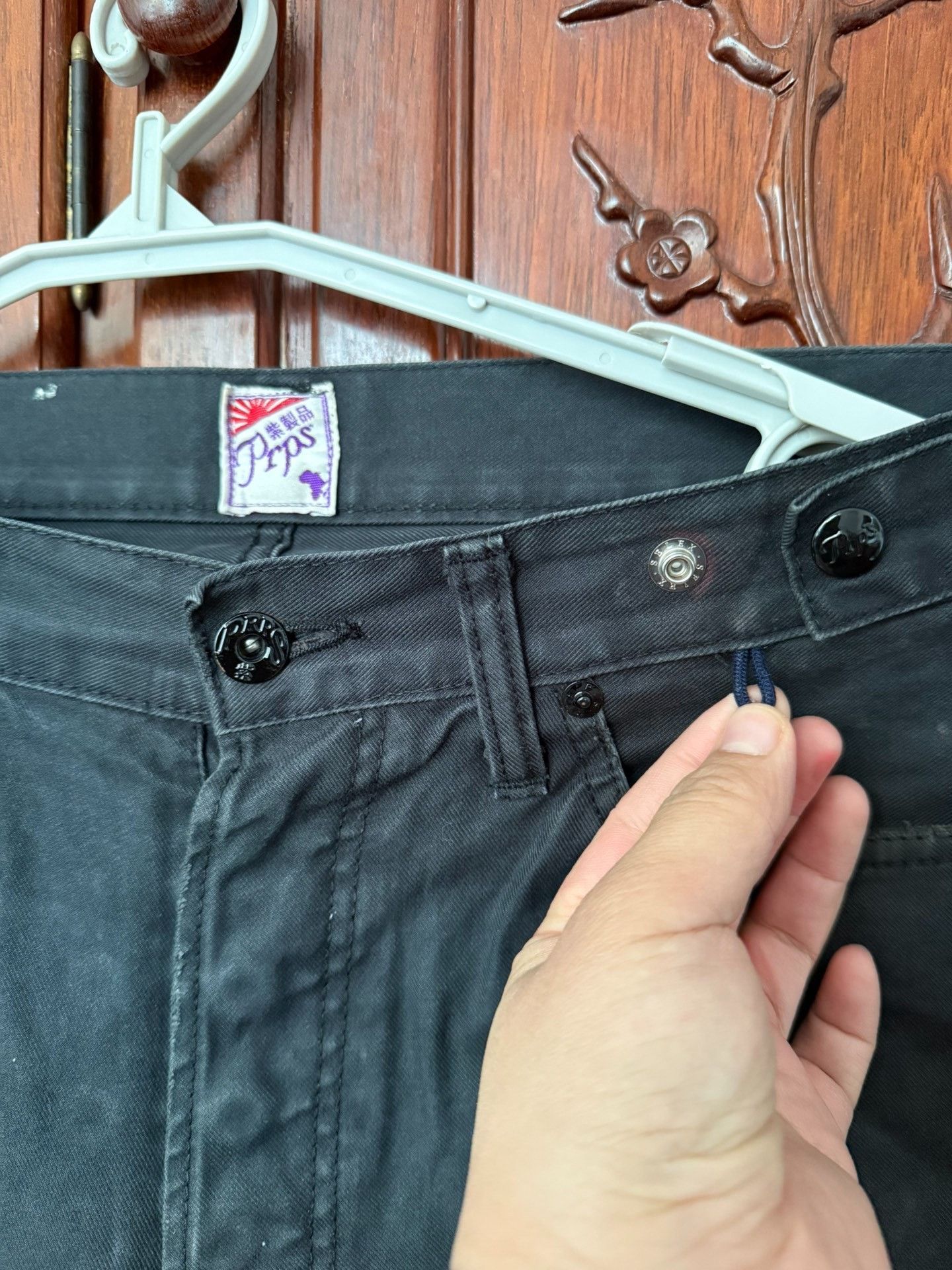 Prps PRPS Men's Black Gray Straight Jeans Size US 32 / EU 48 - 4 Thumbnail
