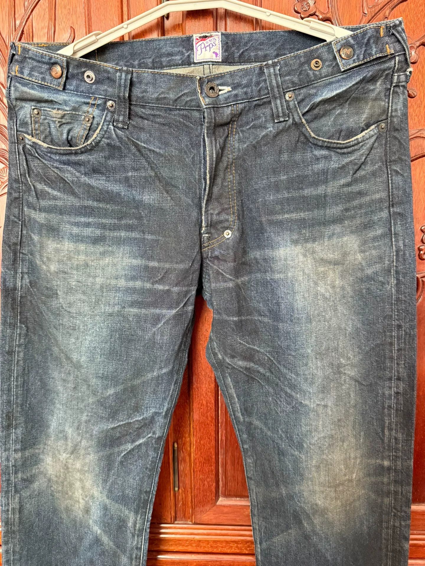 Prps PRPS W34 Men's Straight Dirty Wash Jeans Size US 34 / EU 50 - 2 Thumbnail