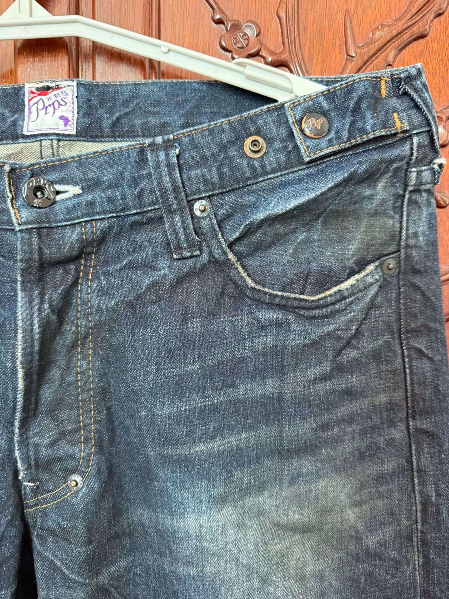 Prps PRPS W34 Men's Straight Dirty Wash Jeans Size US 34 / EU 50 - 4 Thumbnail