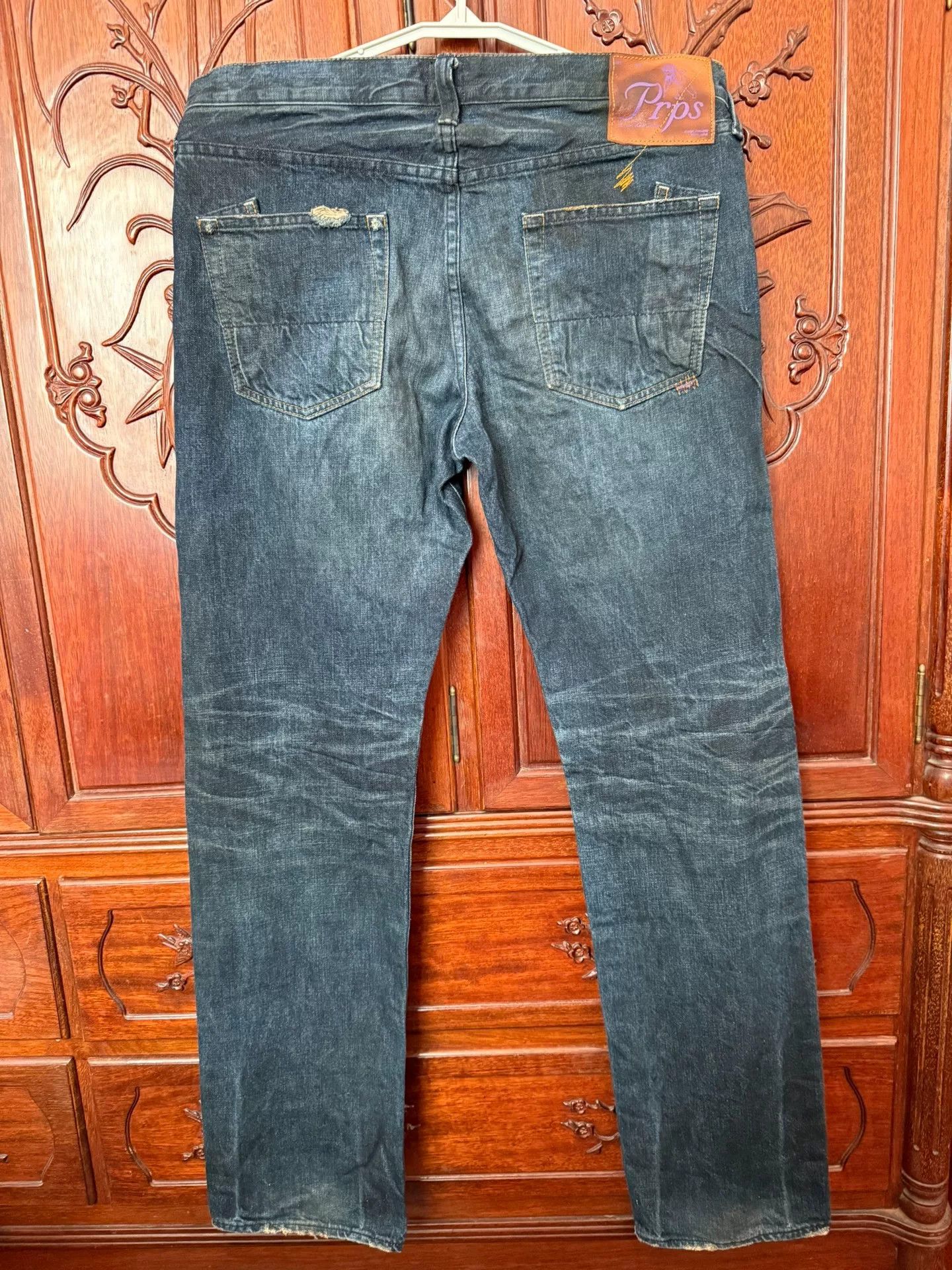 Prps PRPS W34 Men's Straight Dirty Wash Jeans Size US 34 / EU 50 - 5 Thumbnail