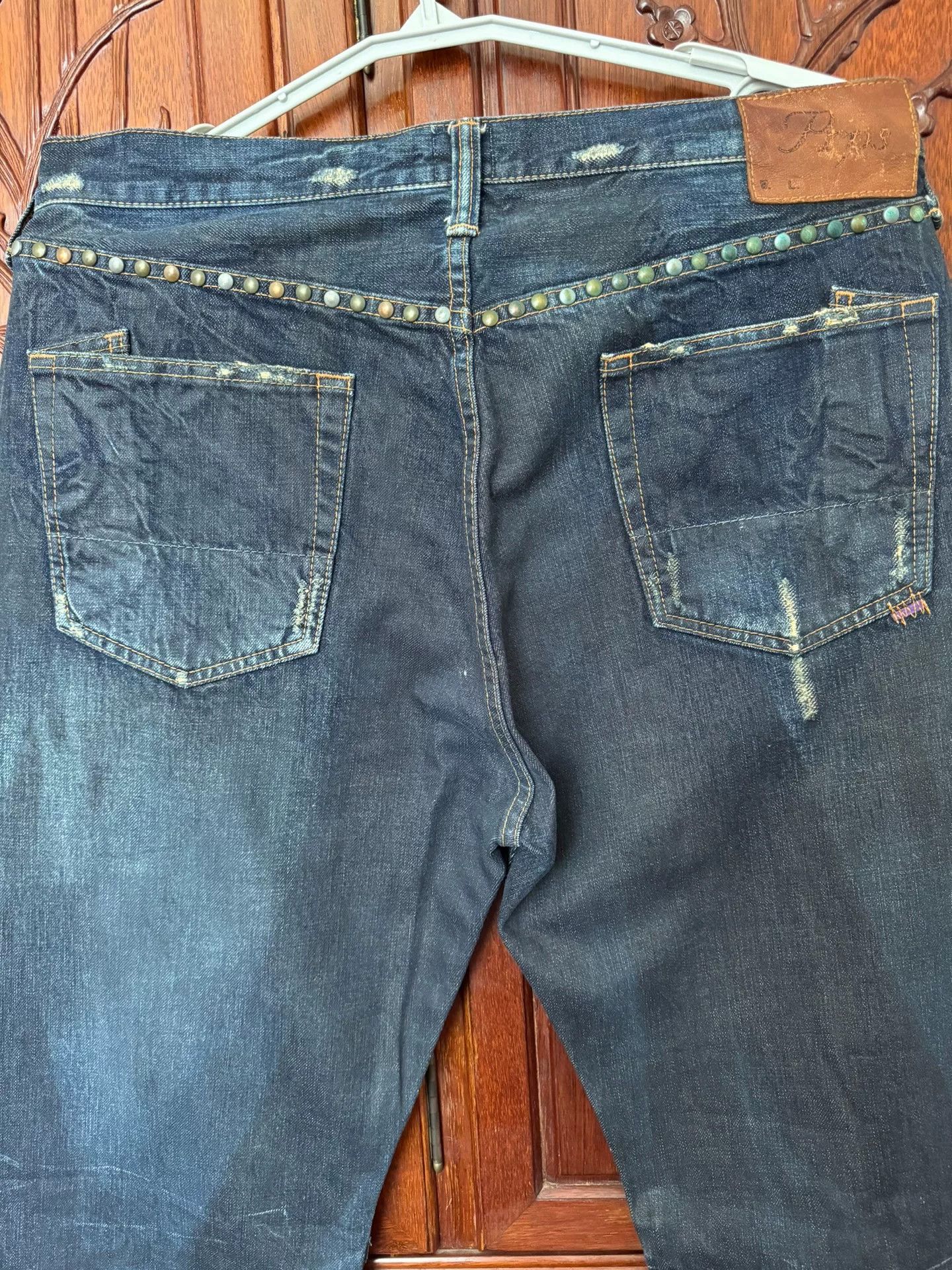 Prps PRPS Men's Vintage Wide Straight Jeans Size US 36 / EU 52 - 6 Thumbnail