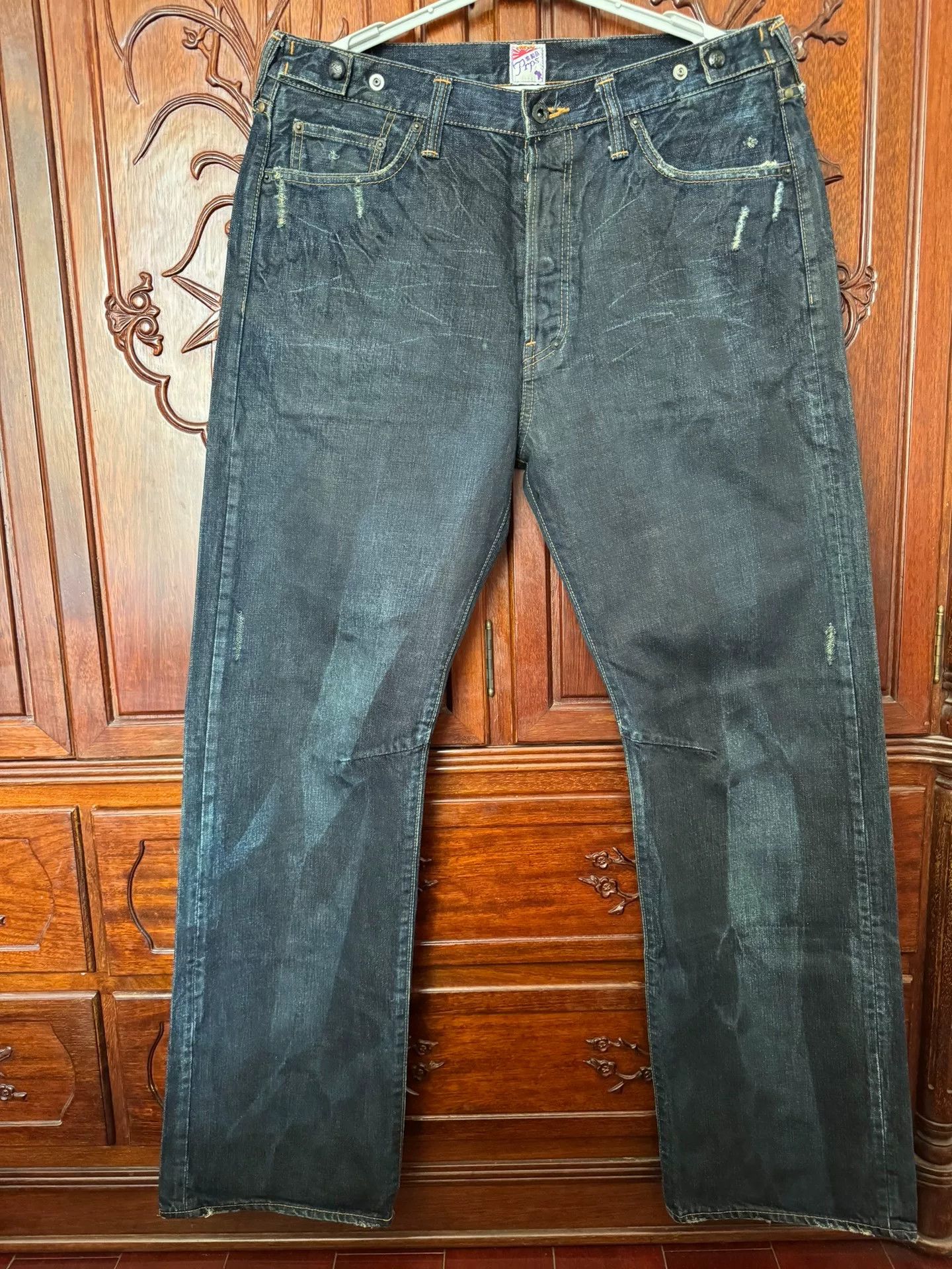 Prps PRPS Men's Vintage Wide Straight Jeans Size US 36 / EU 52 - 3 Thumbnail