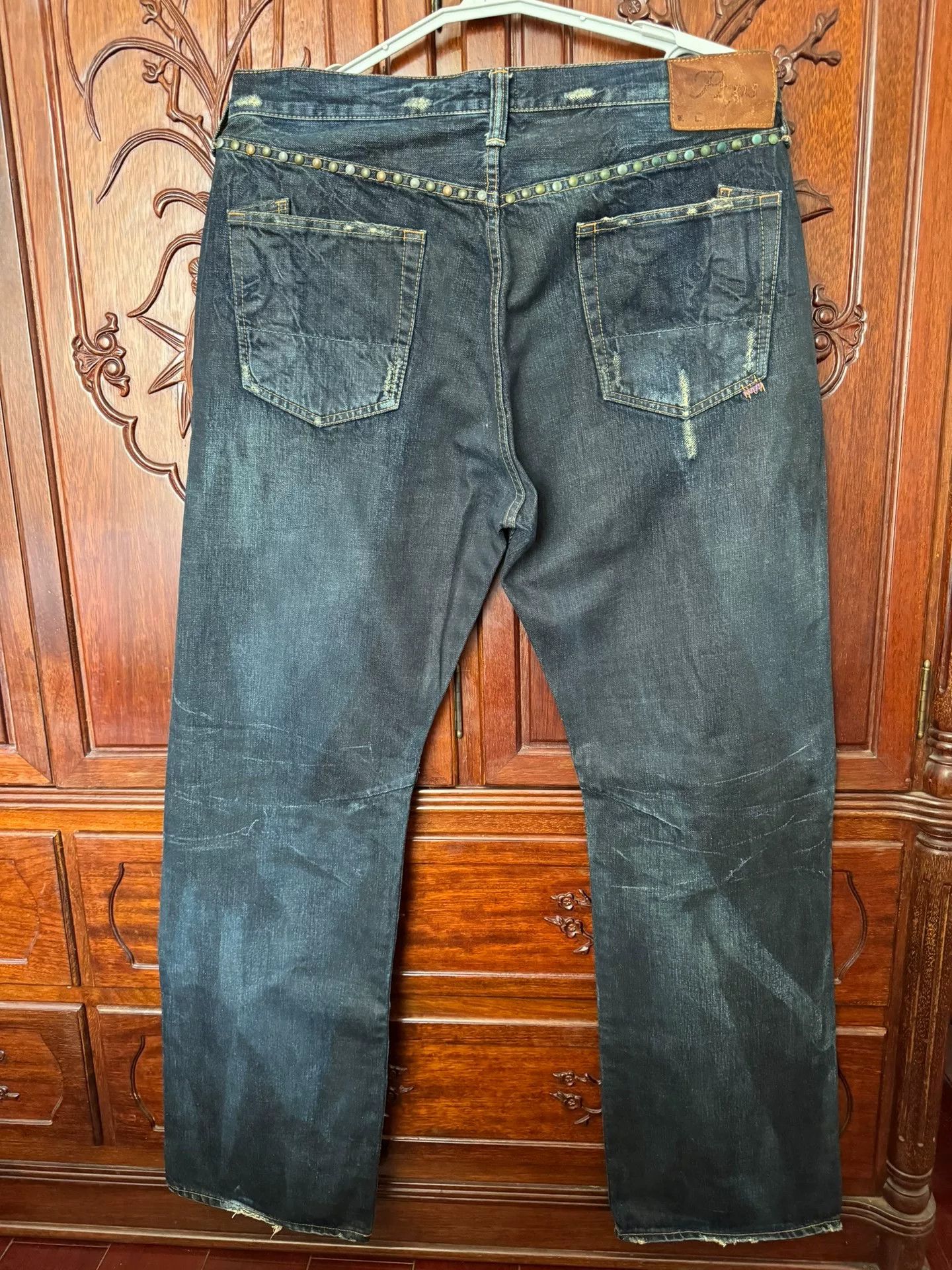 Prps PRPS Men's Vintage Wide Straight Jeans Size US 36 / EU 52 - 5 Thumbnail