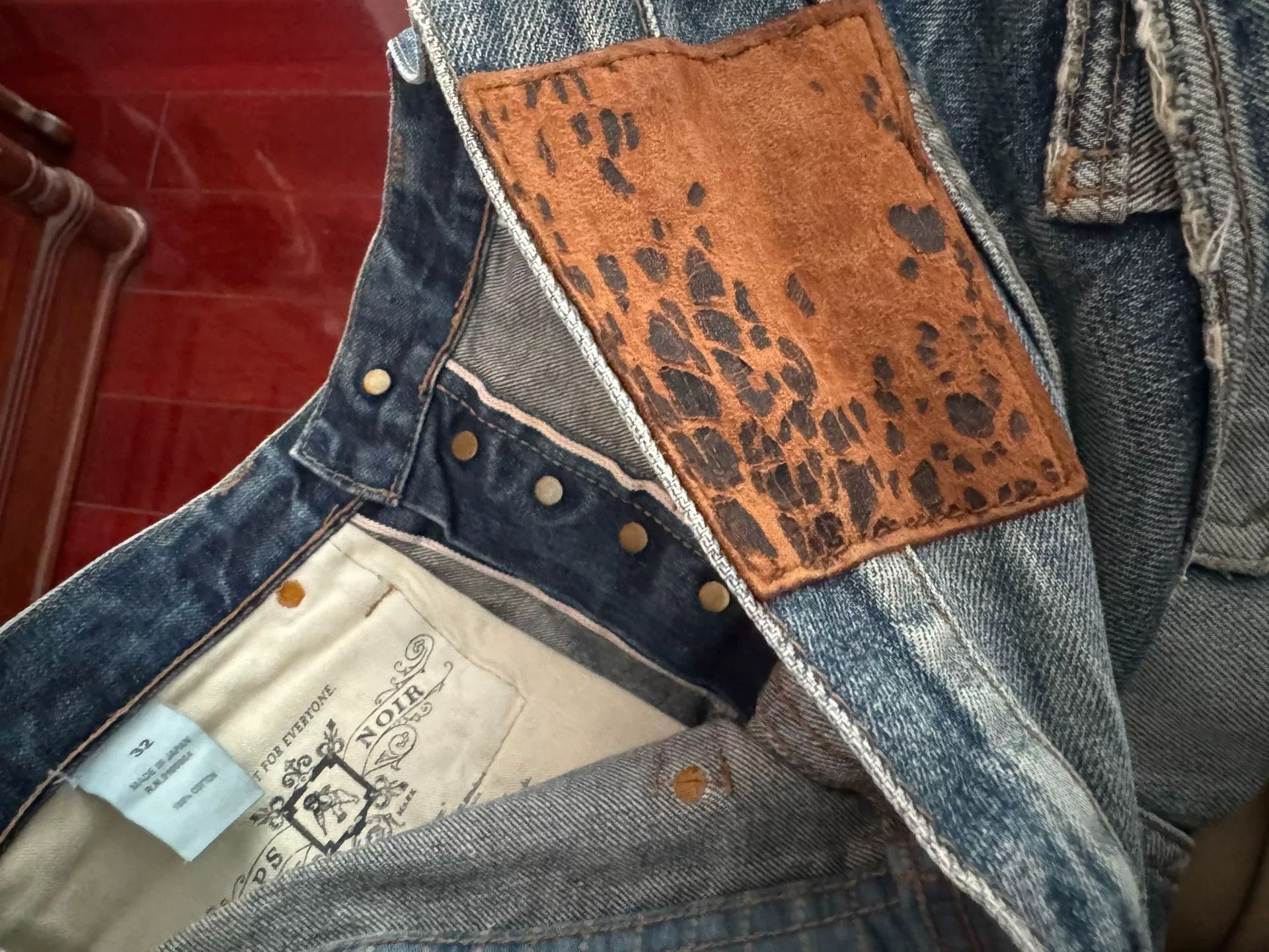 Prps PRPS NOIR Deer Hunter Series Jeans W32 Size US 32 / EU 48 - 4 Thumbnail