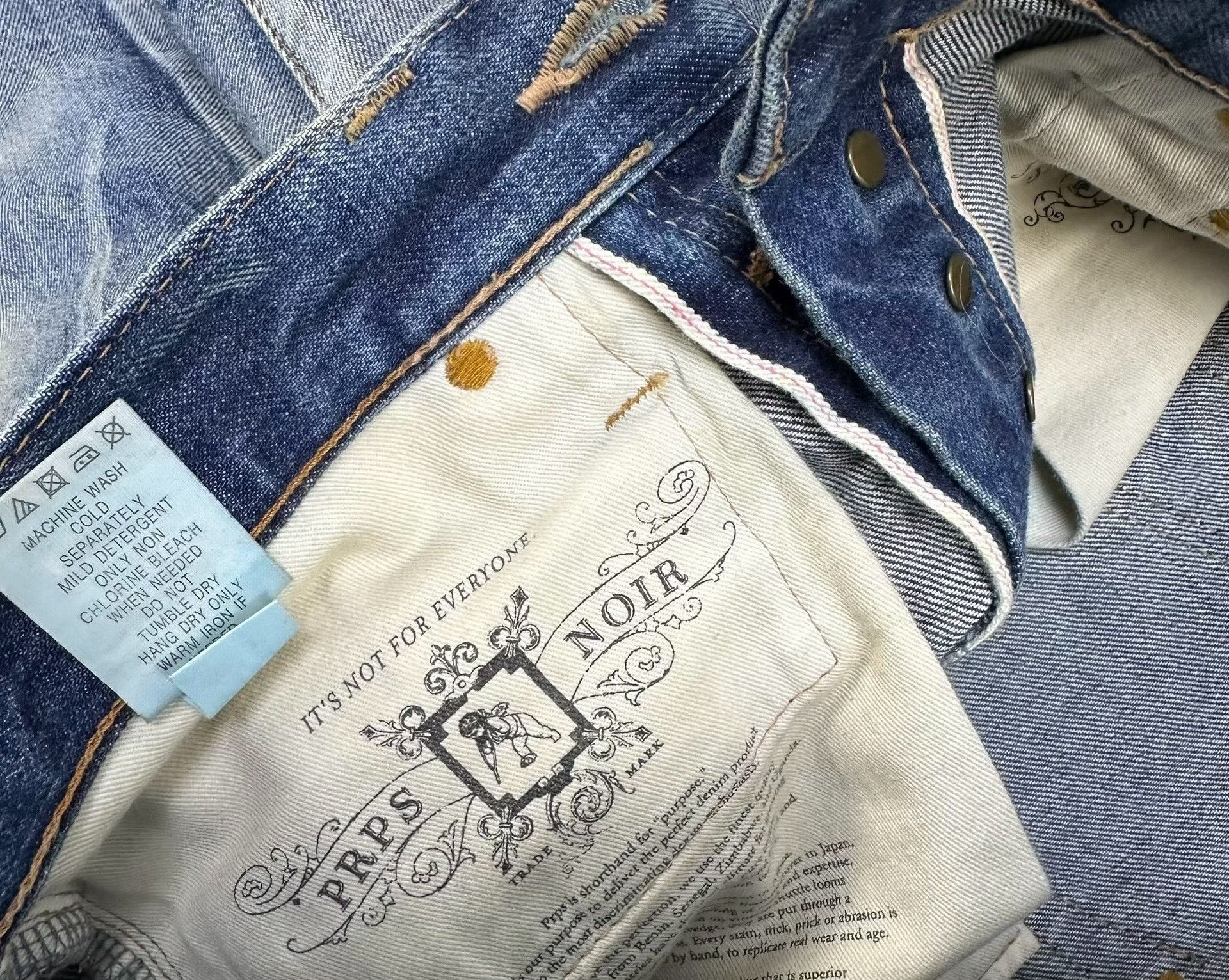 Prps PRPS Noir Hunter Series Jeans W30 Size US 30 / EU 46 - 6 Thumbnail