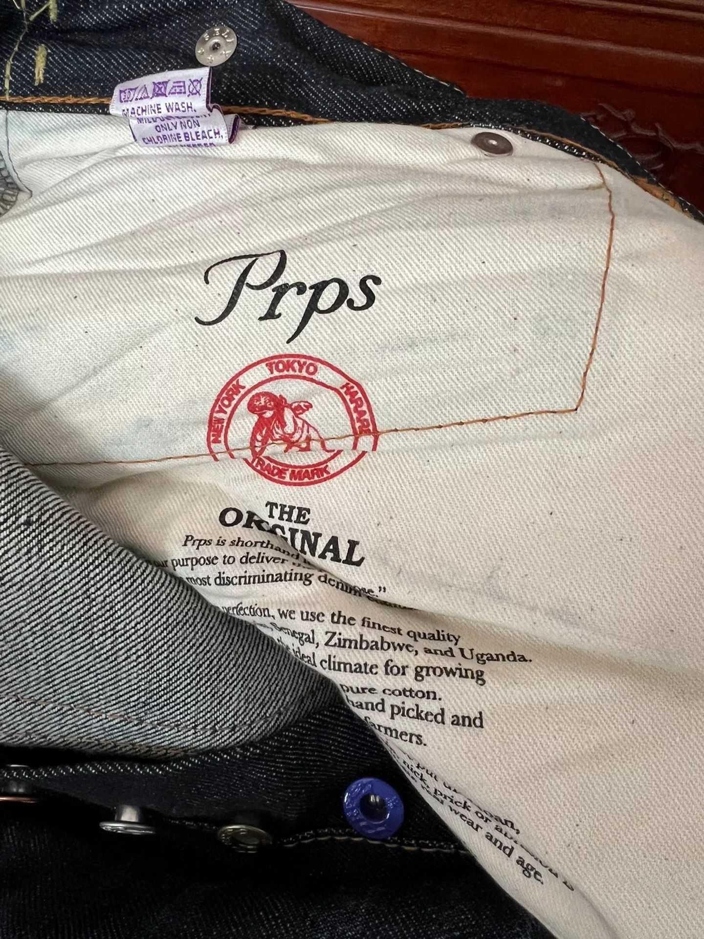 Prps PRPS P39 Men's Straight Jeans W32 Size US 32 / EU 48 - 3 Thumbnail