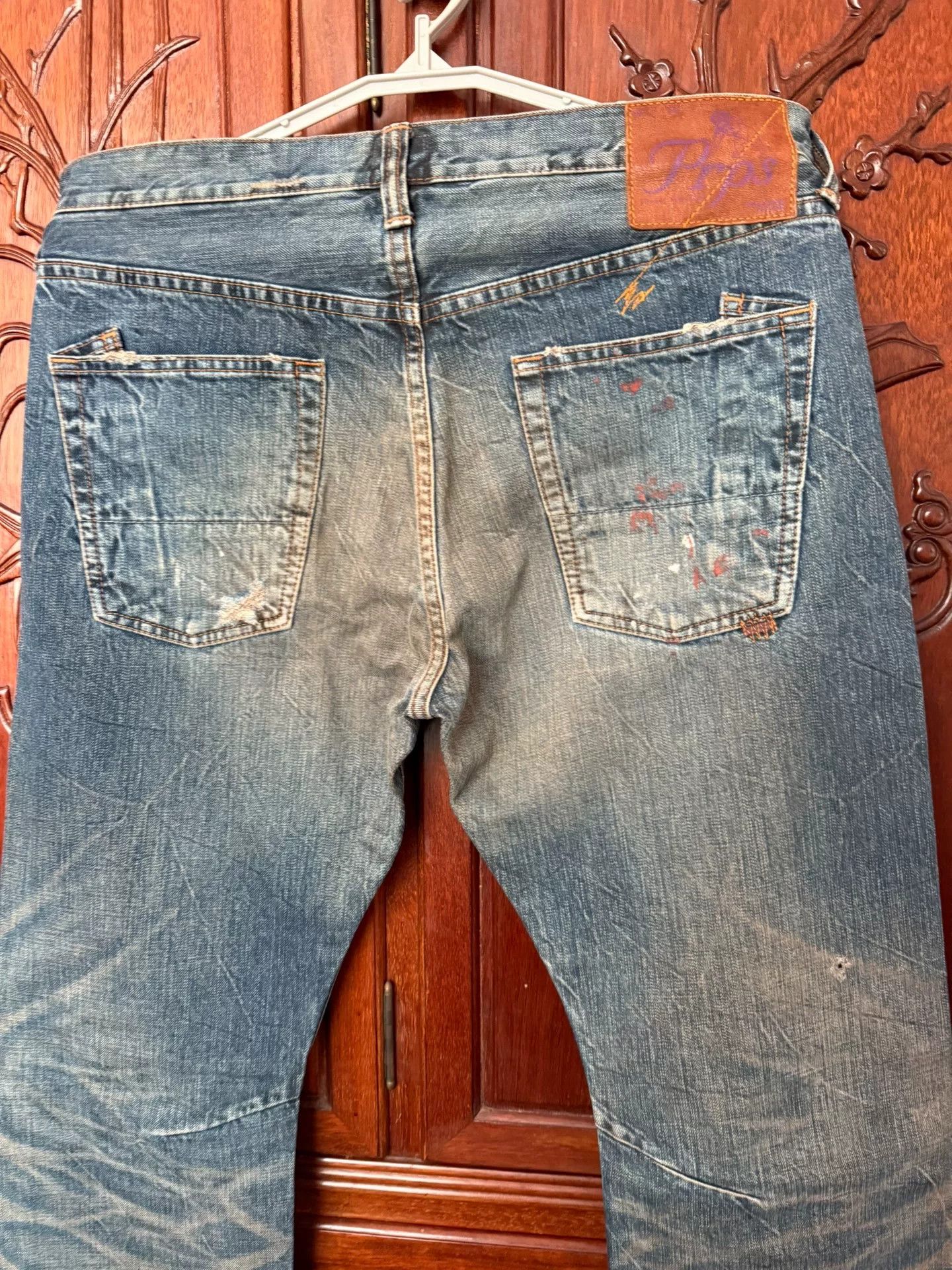 Prps Prps Men's Vintage Acid Wash Jeans Size US 34 / EU 50 - 6 Thumbnail