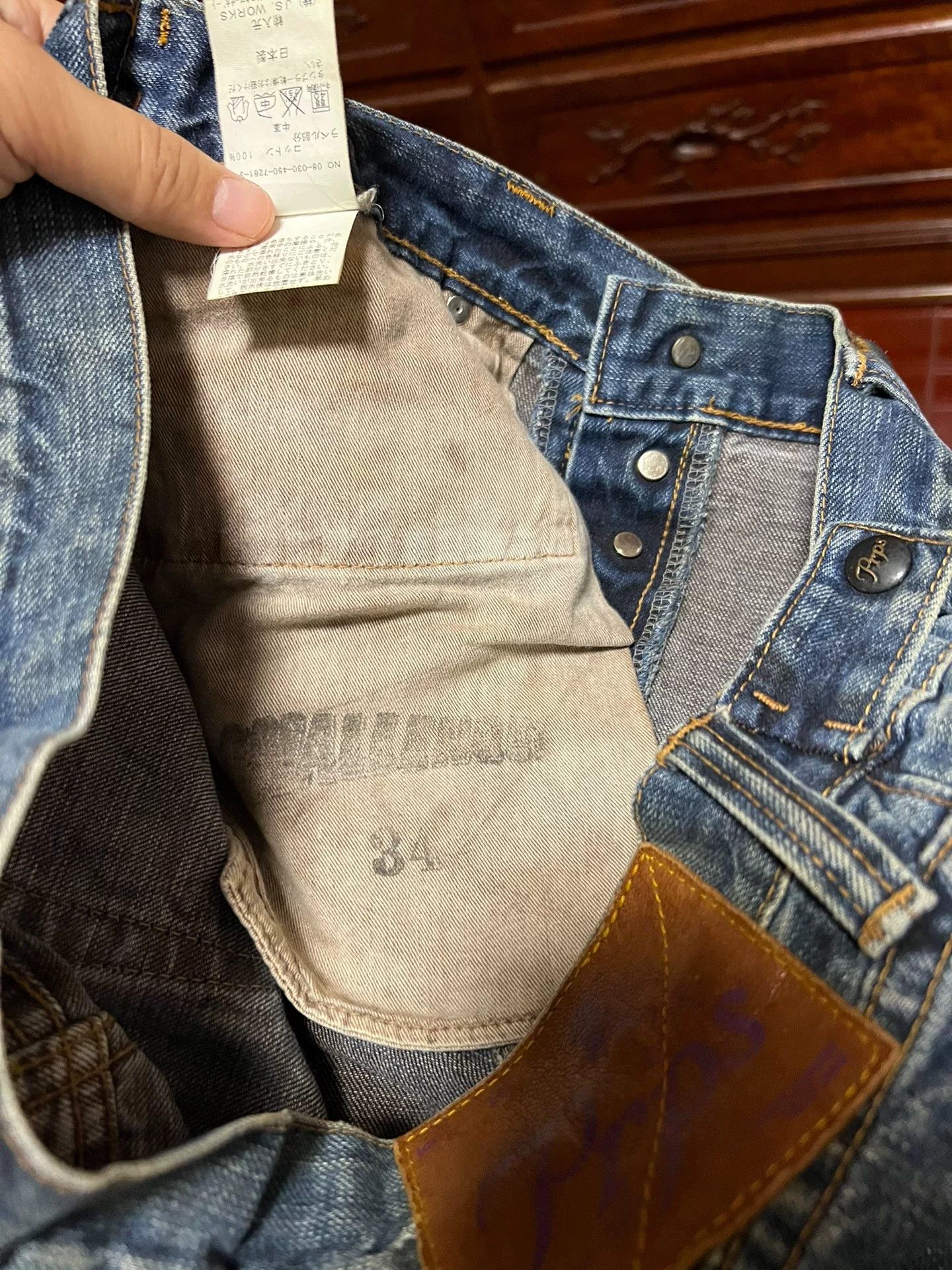 Prps Prps Men's Vintage Acid Wash Jeans Size US 34 / EU 50 - 3 Thumbnail