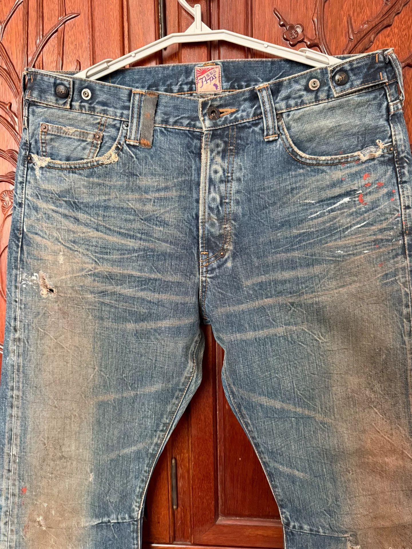 Prps Prps Men's Vintage Acid Wash Jeans Size US 34 / EU 50 - 4 Thumbnail