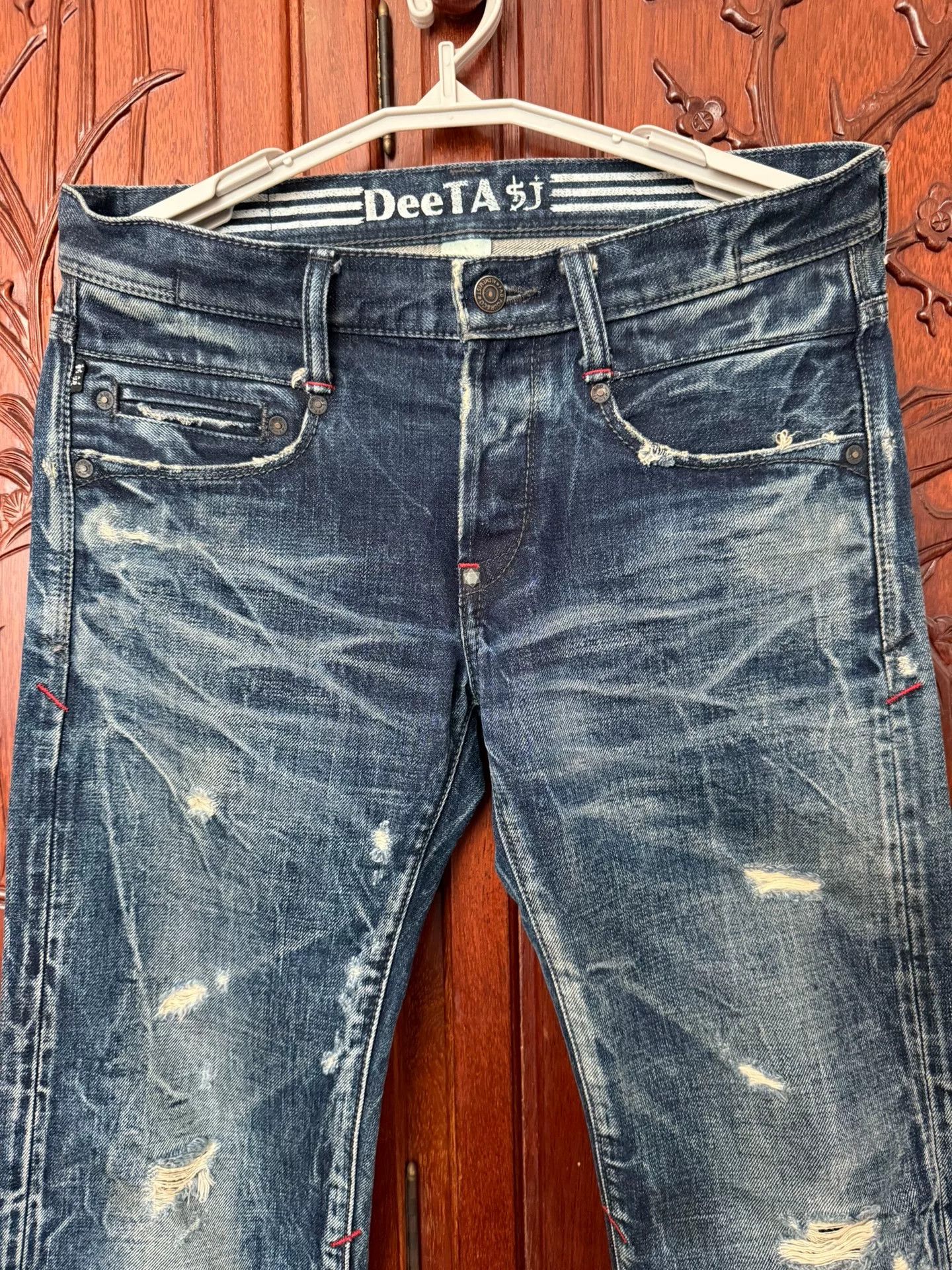 DETAJ W32 Early Skull Jeans x Deeta Collab Size US 29 - 3 Thumbnail