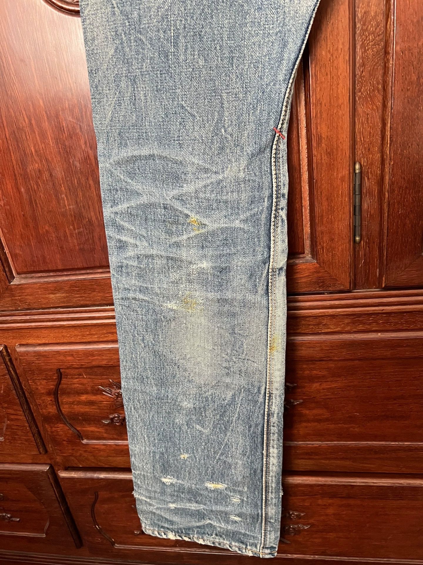 Levi's Vintage Clothing Deeta Men's Water Blue Selvedge Jeans Size US 30 / EU 46 - 3 Thumbnail