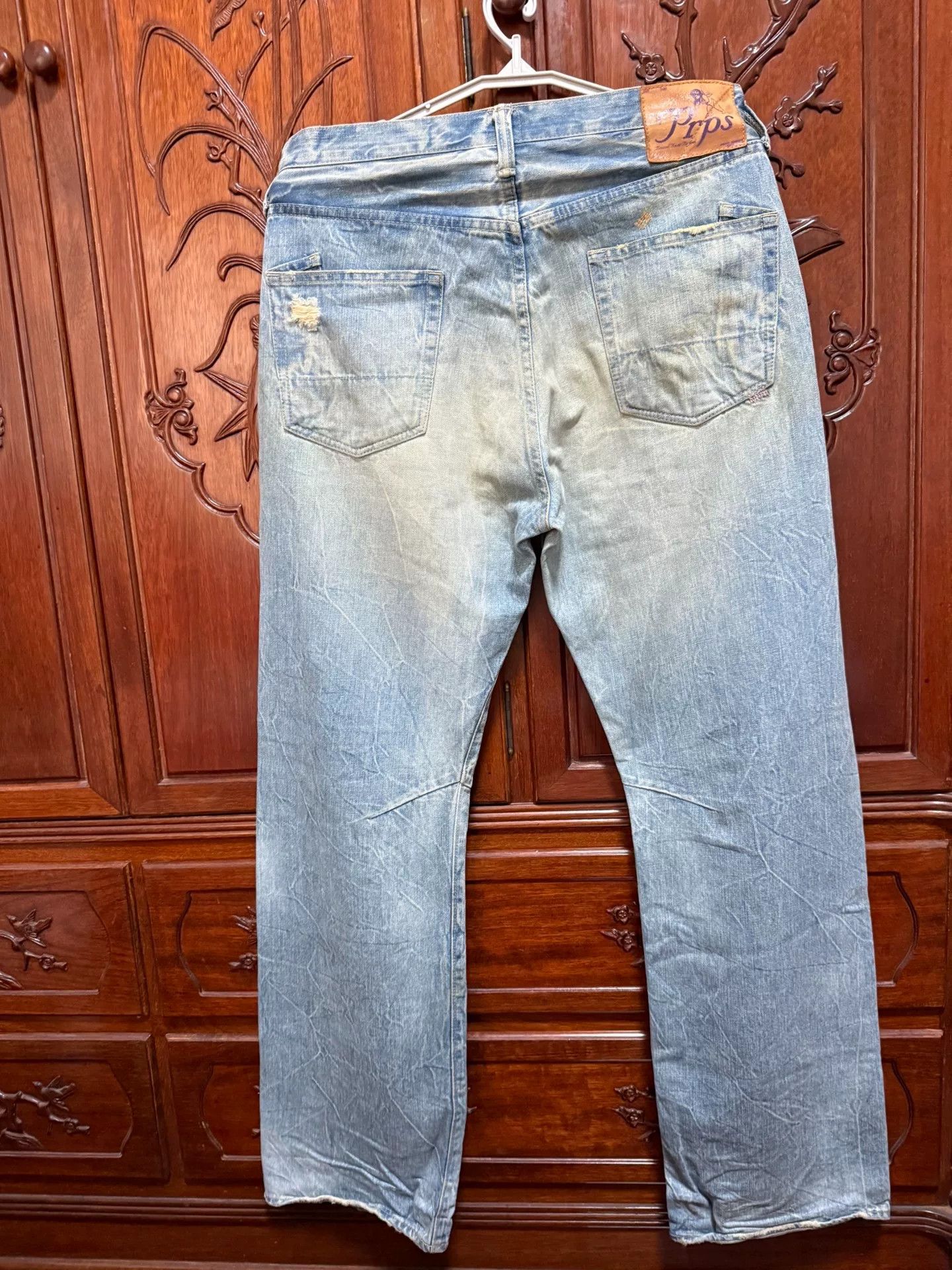 Prps PRPS Men's Straight Wide-Leg Jeans Size US 33 - 2 Thumbnail