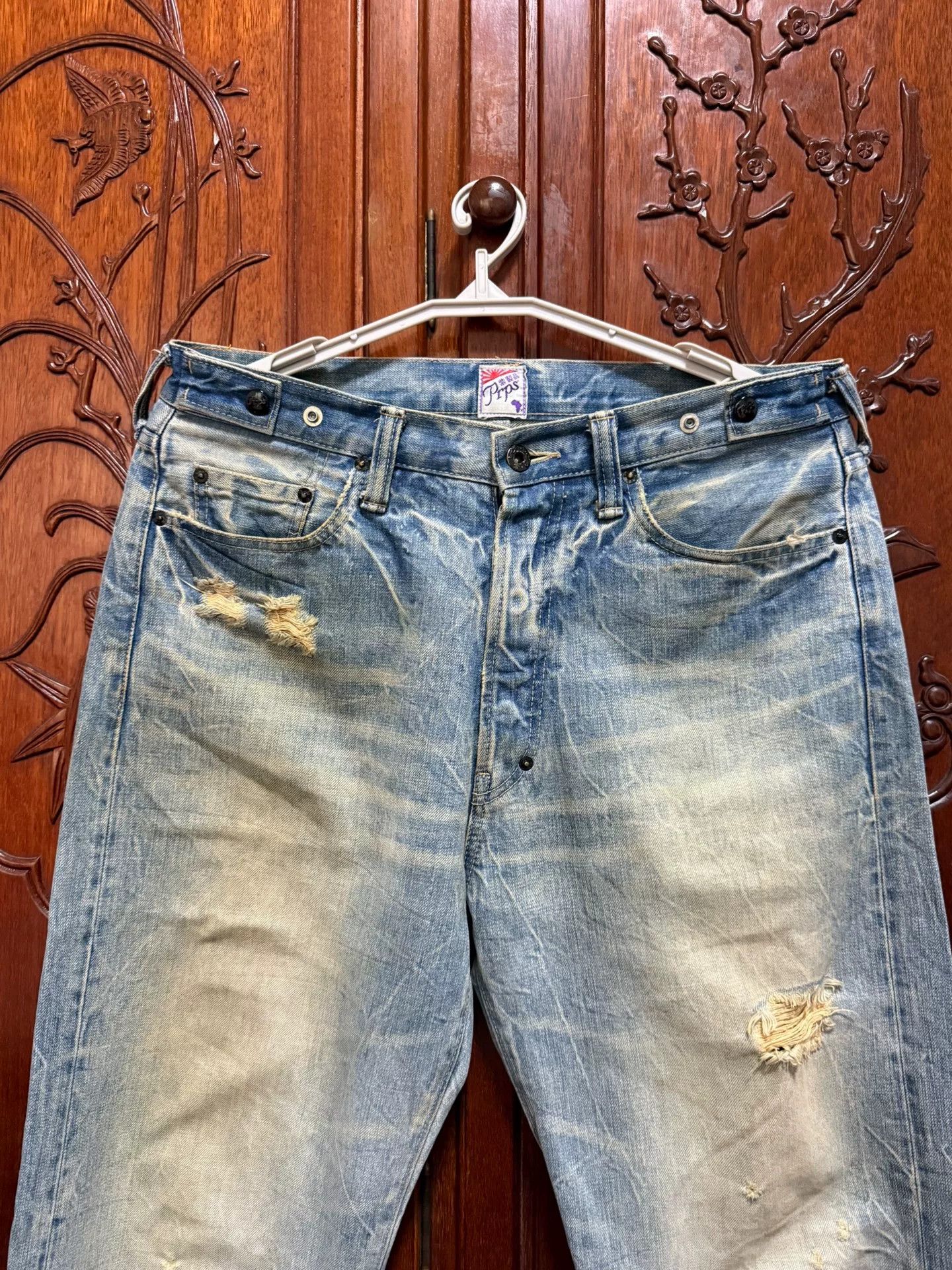 Prps PRPS Men's Straight Wide-Leg Jeans Size US 33 - 7 Thumbnail