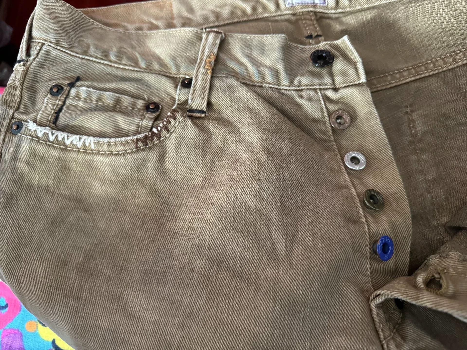 Prps PRPS W31 P43 Denim Cargo Pants Size US 31 - 4 Thumbnail