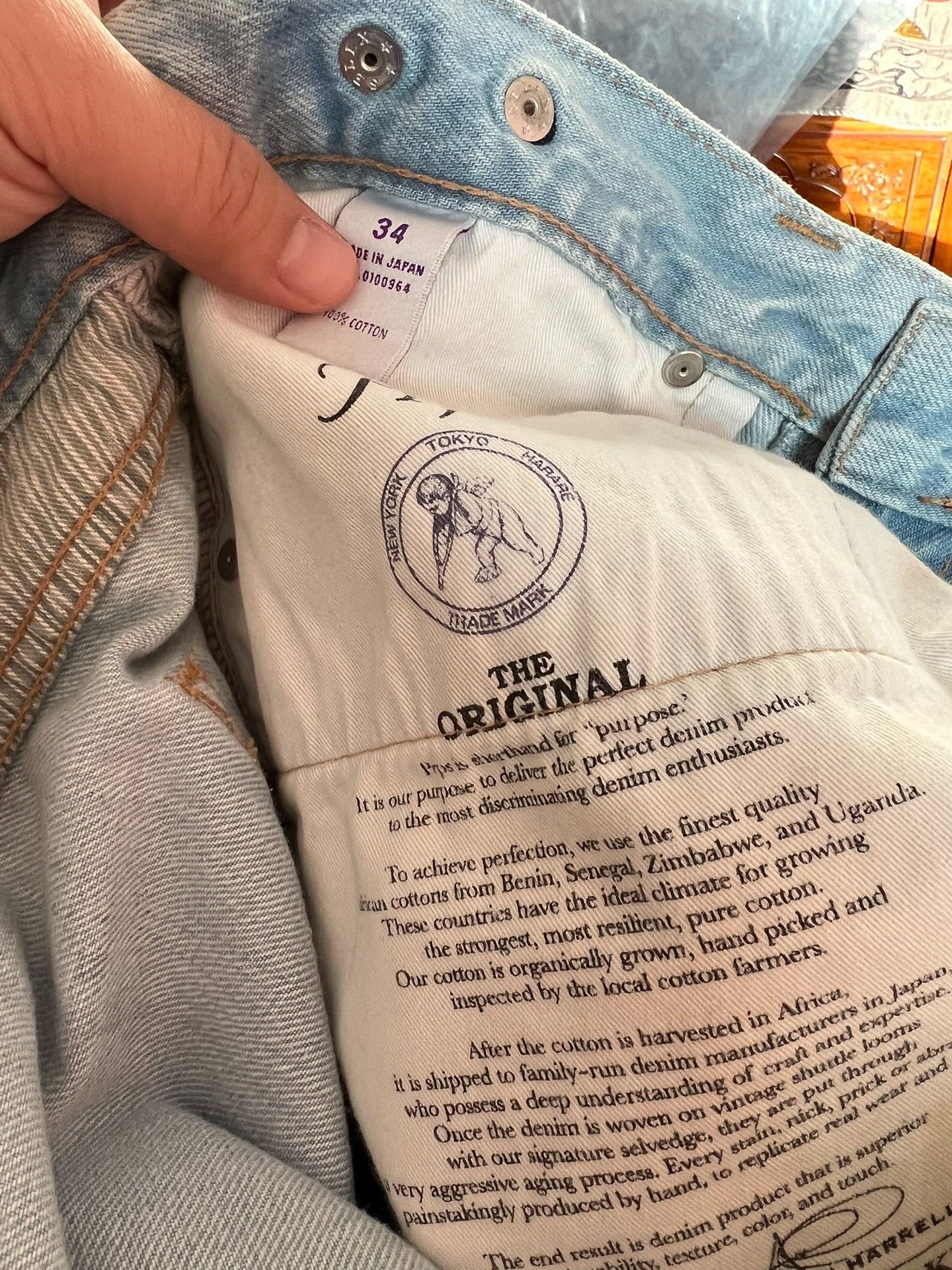 Prps Prps Stonewashed Jeans W34 Size US 34 / EU 50 - 3 Thumbnail