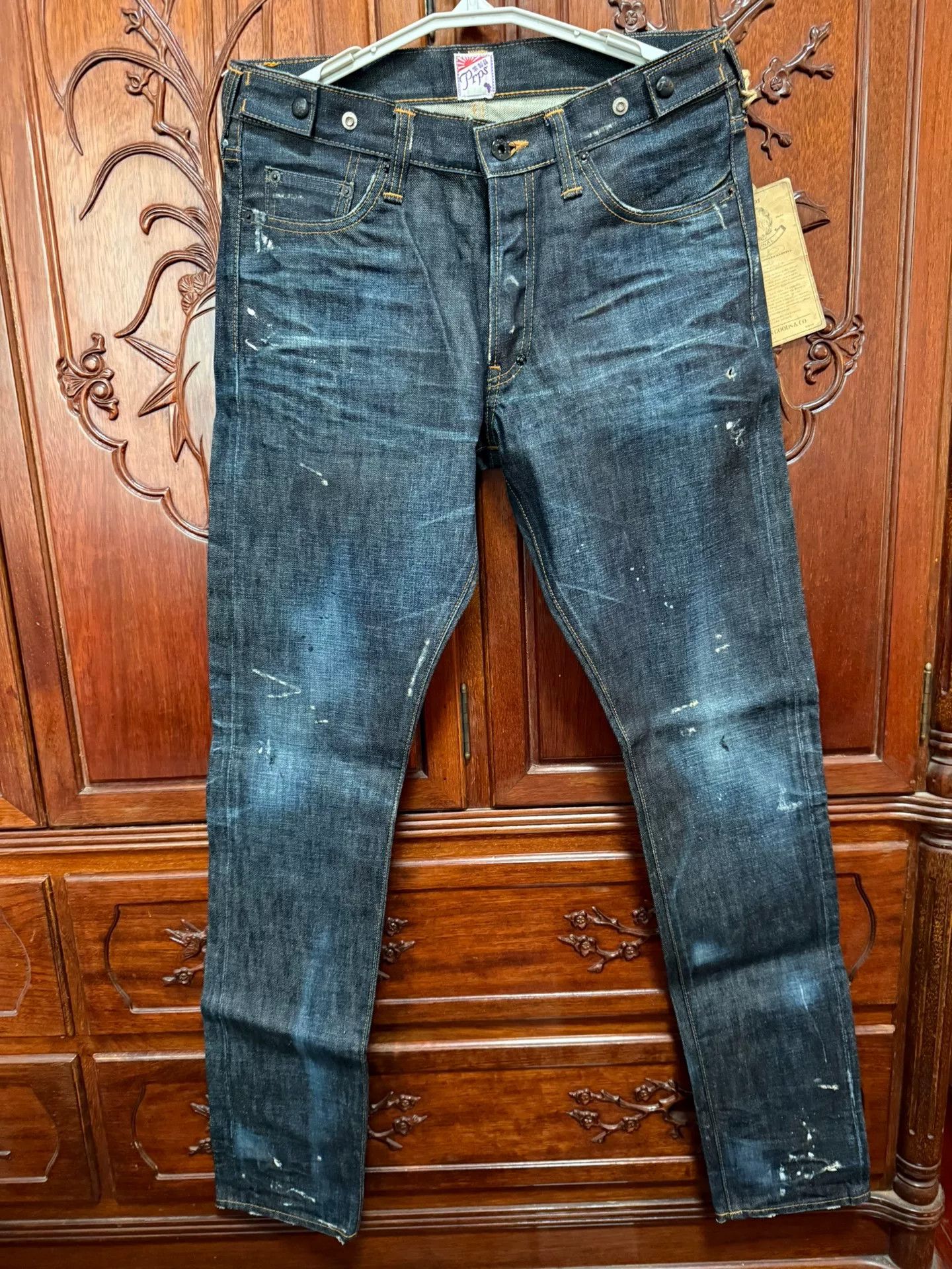 Prps Prps W32 Slim Indigo Acid Wash Jeans Size US 32 / EU 48 - 3 Thumbnail