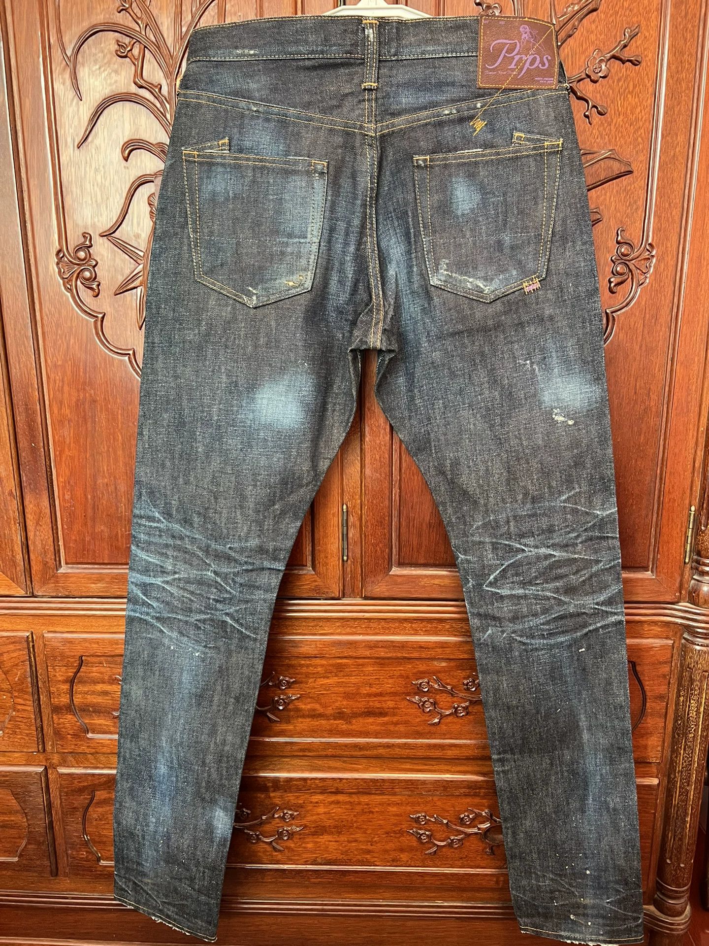 Prps Prps W32 Slim Indigo Acid Wash Jeans Size US 32 / EU 48 - 2 Thumbnail