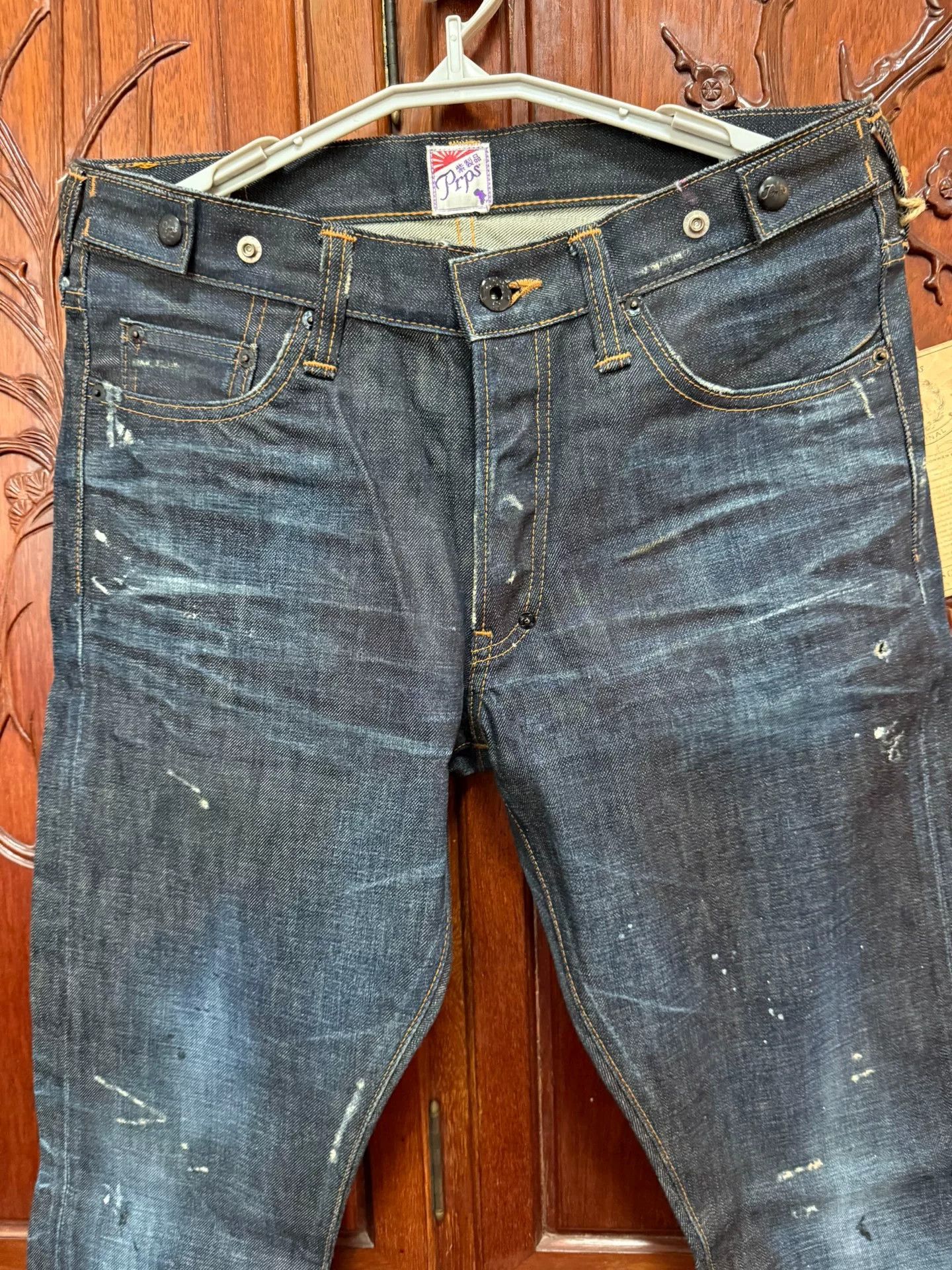 Prps Prps W32 Slim Indigo Acid Wash Jeans Size US 32 / EU 48 - 4 Thumbnail