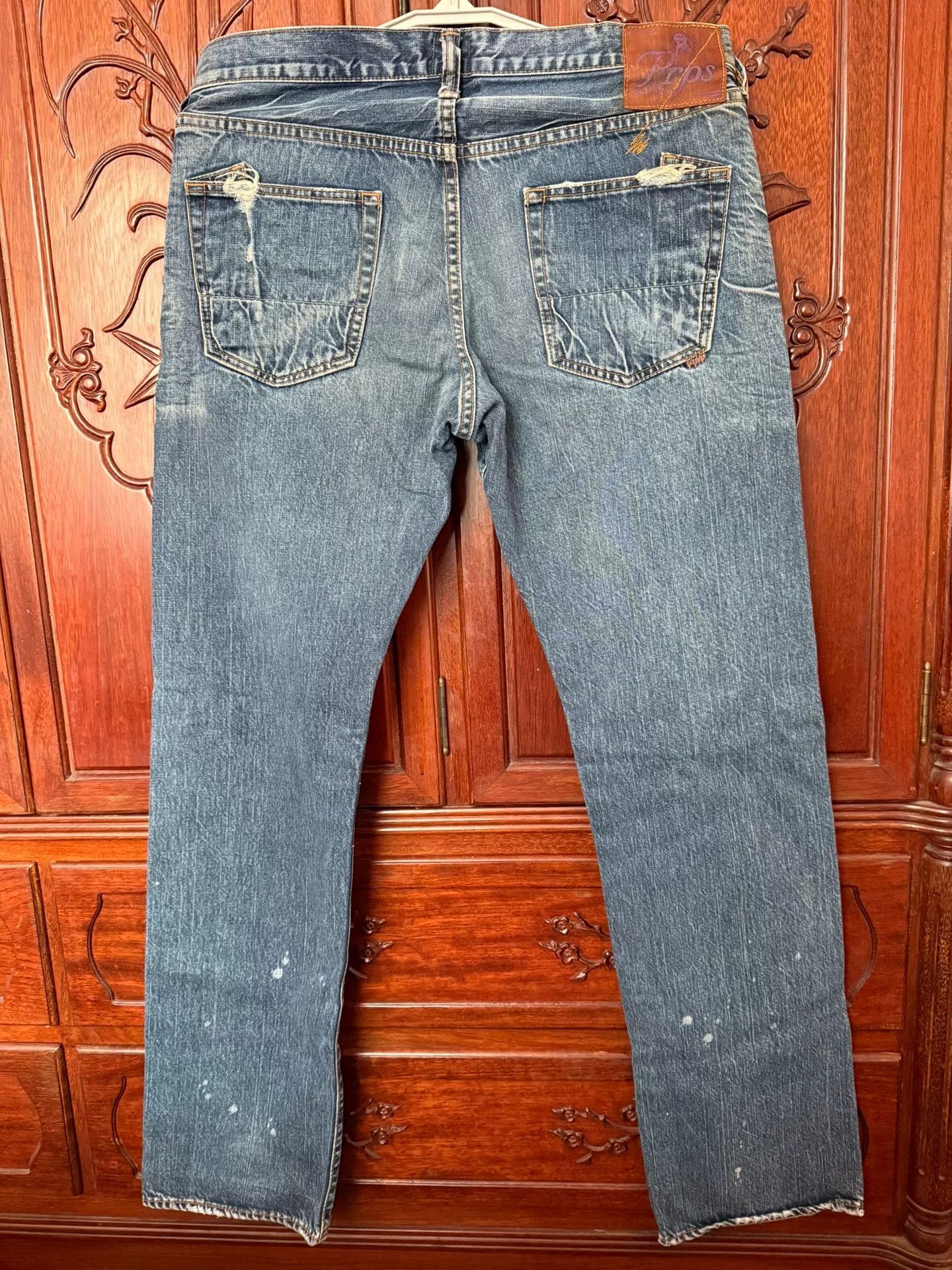 Prps PRPS Men's Blue Jeans Paint Splatter Size US 34 / EU 50 - 3 Thumbnail