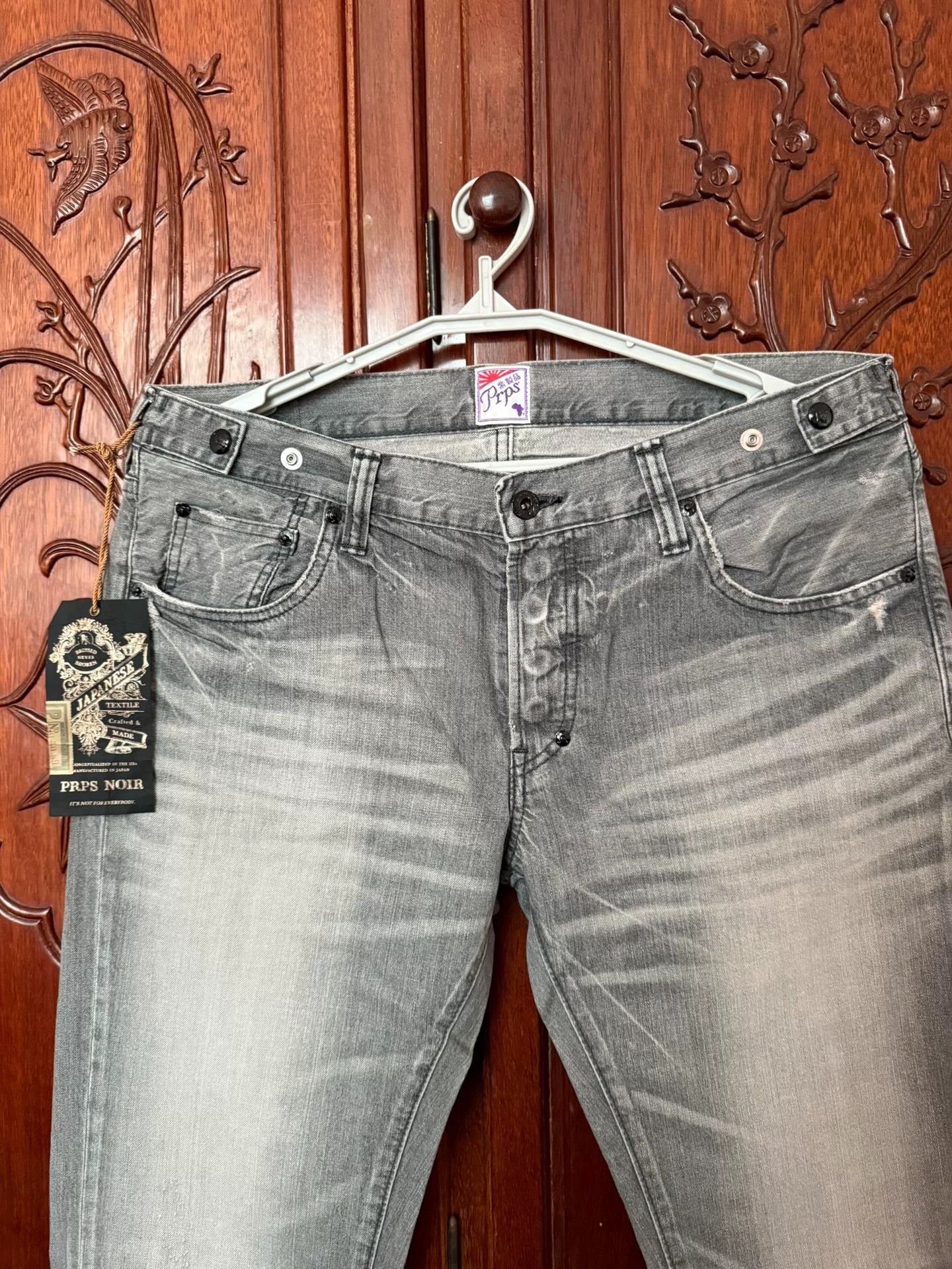 Prps PRPS Men's Vintage Gray Jeans Size US 34 / EU 50 - 5 Thumbnail
