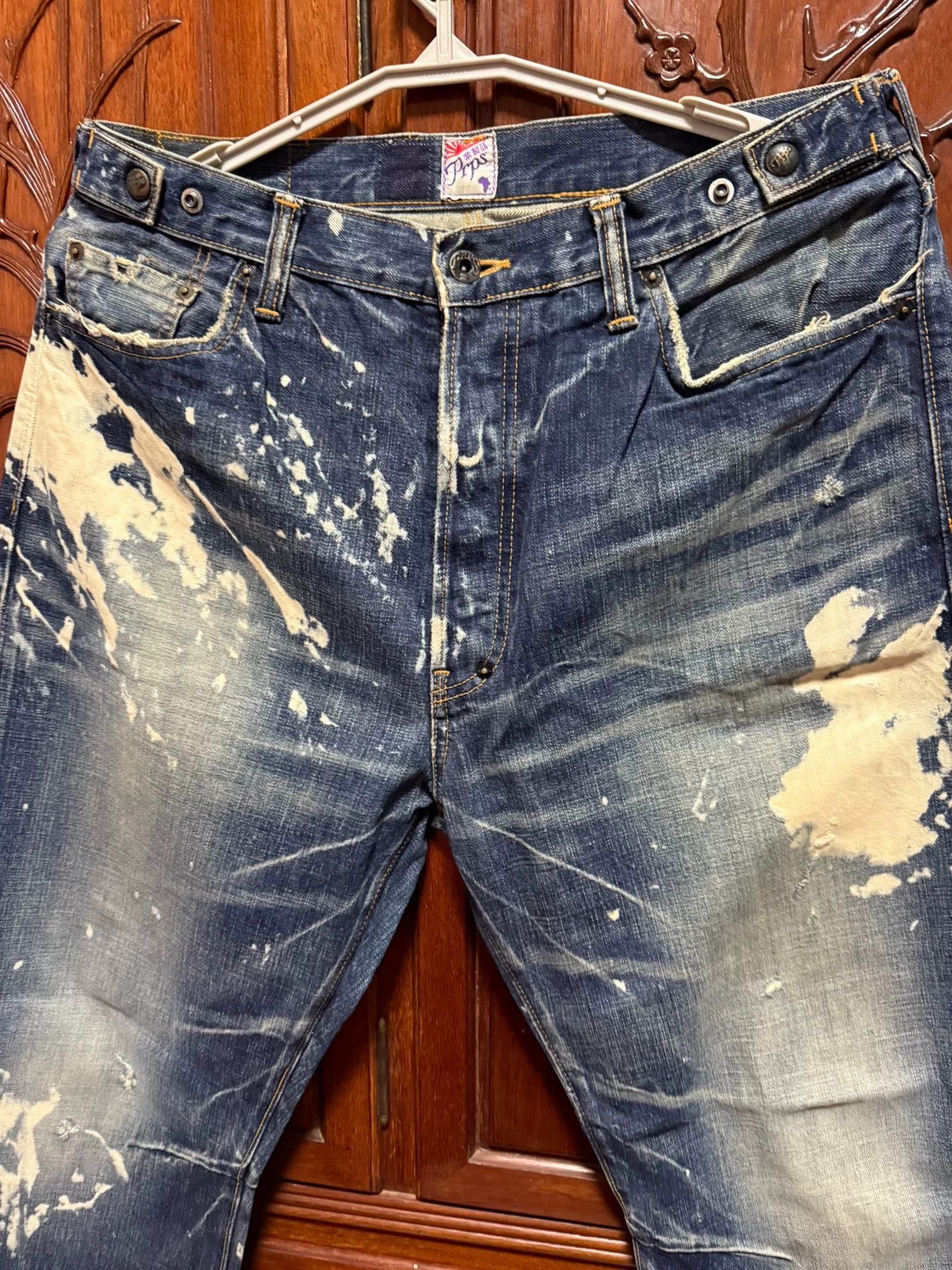 Prps Prps Tiger Stripe Denim Jeans Size US 36 / EU 52 - 4 Thumbnail