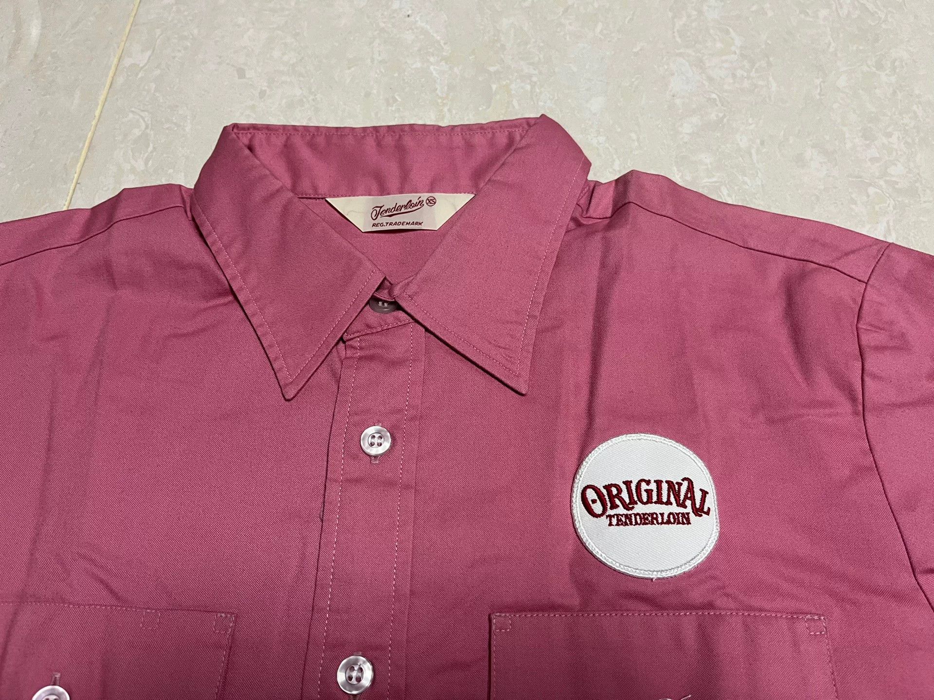 Tenderloin TENDERLOIN Peach Pink Round Logo Shirt Size XS / US 0-2 / IT 36-38 - 3 Thumbnail