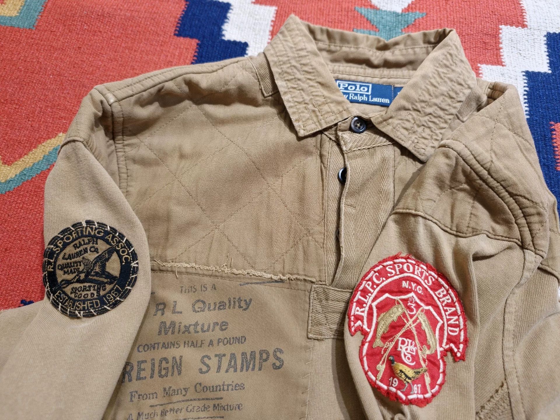 RRL Ralph Lauren Vintage Polo Ralph Lauren Rugby Polo Size US M / EU 48-50 / 2 - 5 Thumbnail