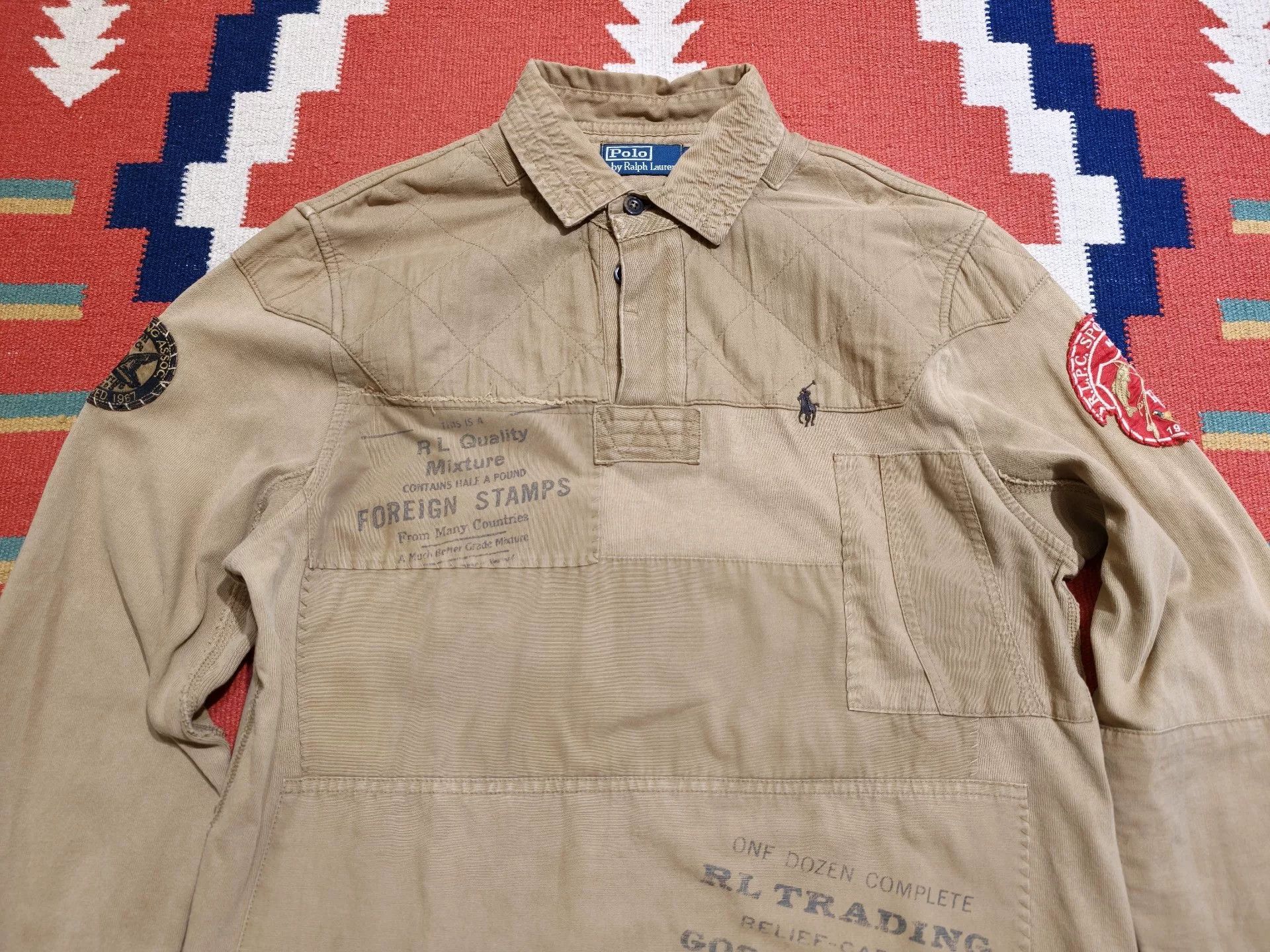 RRL Ralph Lauren Vintage Polo Ralph Lauren Rugby Polo Size US M / EU 48-50 / 2 - 4 Thumbnail