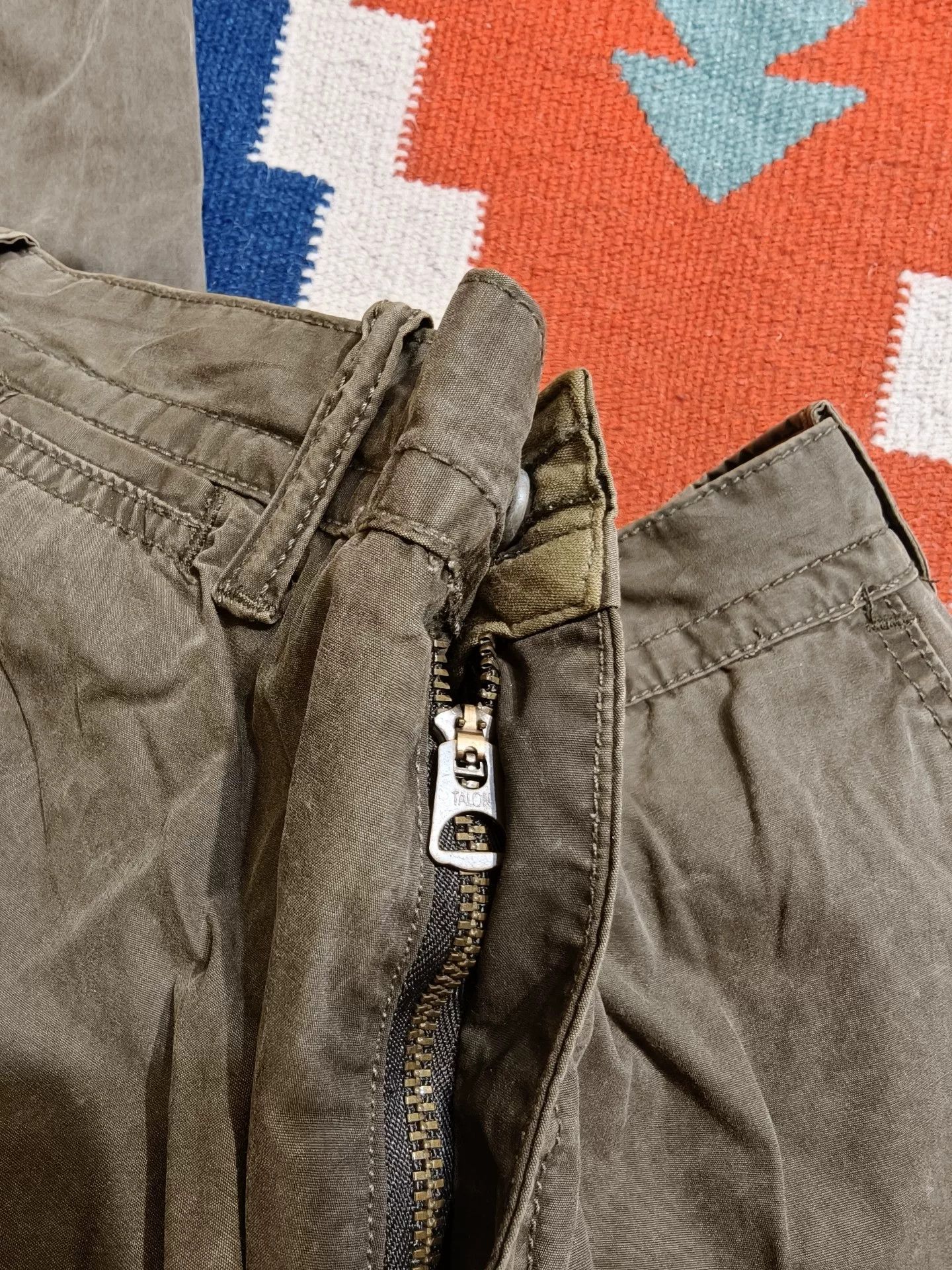 RRL Ralph Lauren RRL Limited Edition Waxed Cotton Pants Size US 30 / EU 46 - 7 Thumbnail