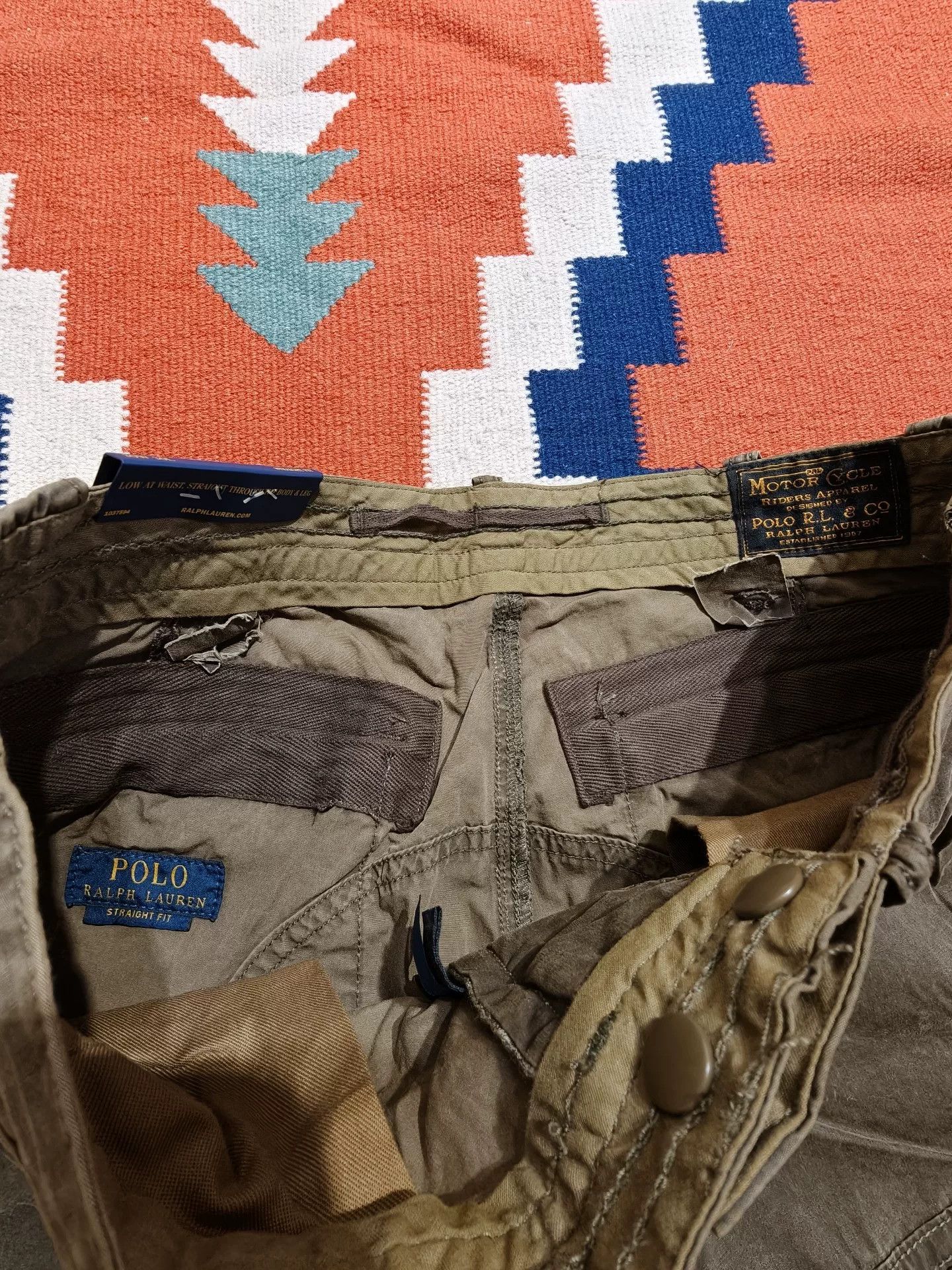 RRL Ralph Lauren RRL Limited Edition Waxed Cotton Pants Size US 30 / EU 46 - 6 Thumbnail