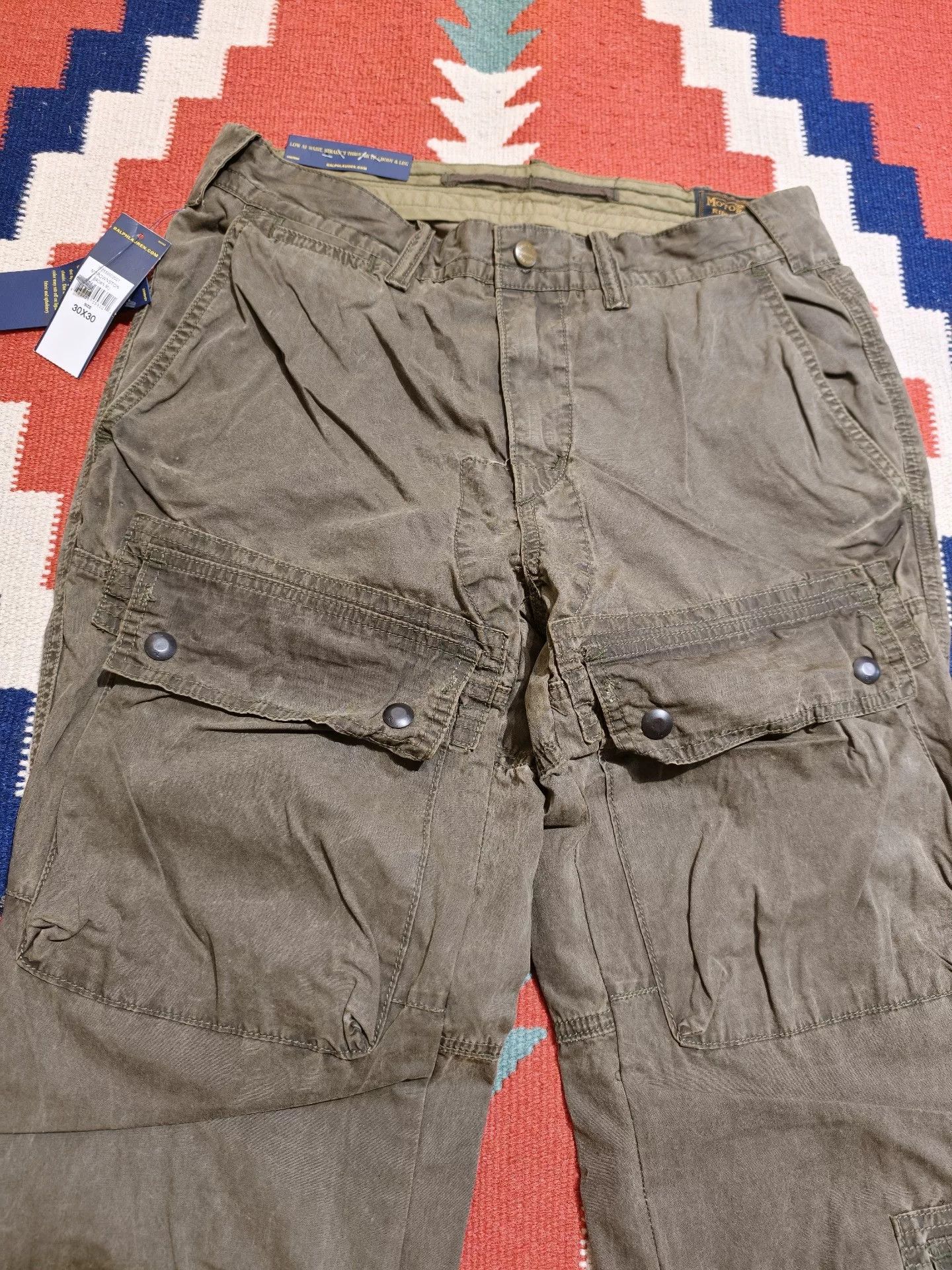 RRL Ralph Lauren RRL Limited Edition Waxed Cotton Pants Size US 30 / EU 46 - 4 Thumbnail