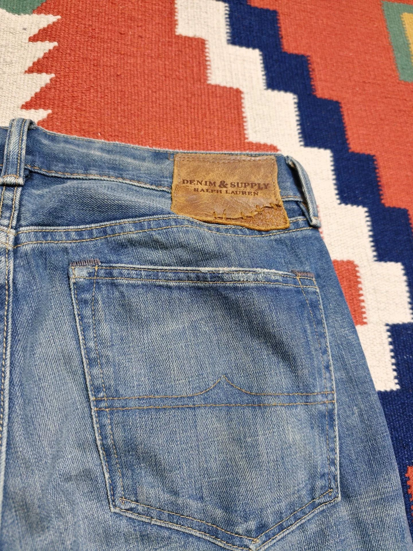 RRL Ralph Lauren RRL Ralph Lauren Patchwork Denim Jeans Size US 33 - 6 Thumbnail