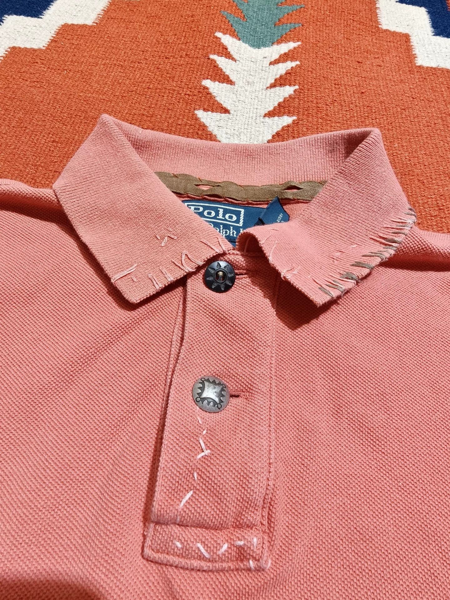 RRL Ralph Lauren RRL Polo Early Old Blue Label Southwest Size US M / EU 48-50 / 2 - 8 Thumbnail
