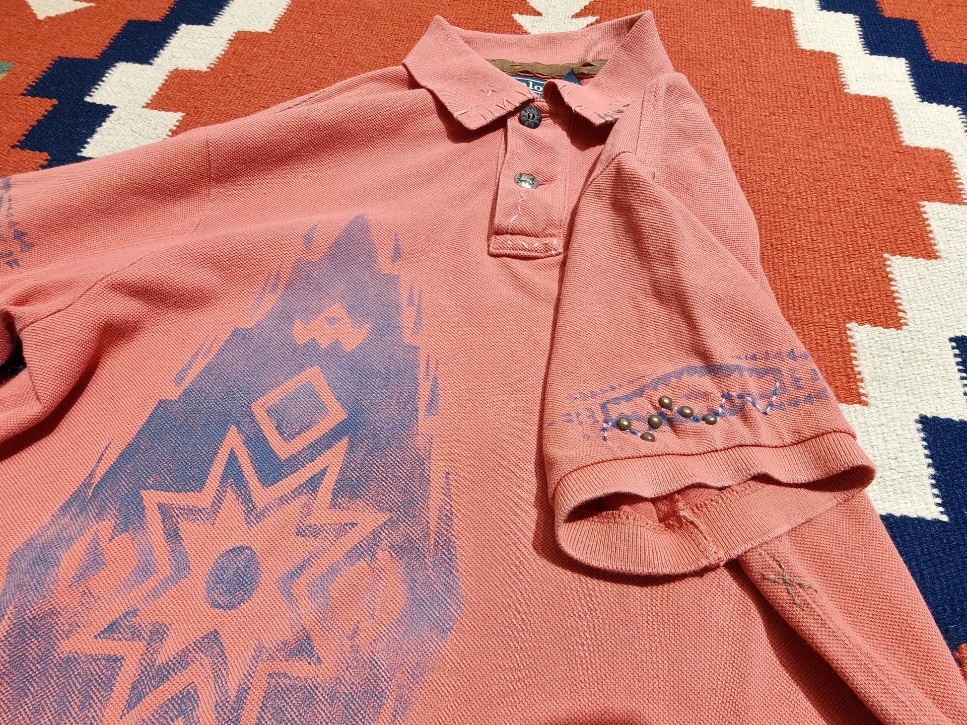 RRL Ralph Lauren RRL Polo Early Old Blue Label Southwest Size US M / EU 48-50 / 2 - 3 Thumbnail