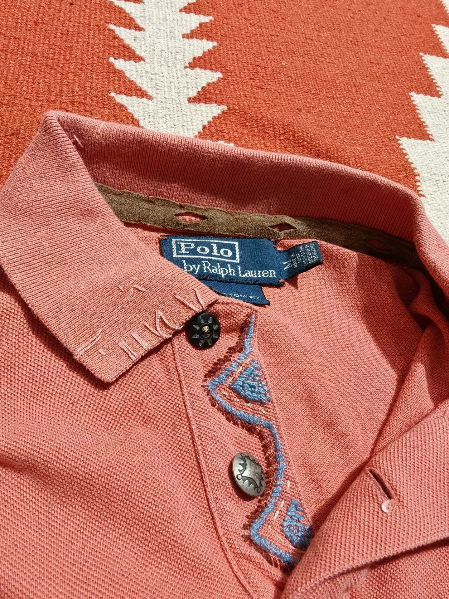 RRL Ralph Lauren RRL Polo Early Old Blue Label Southwest Size US M / EU 48-50 / 2 - 2 Thumbnail