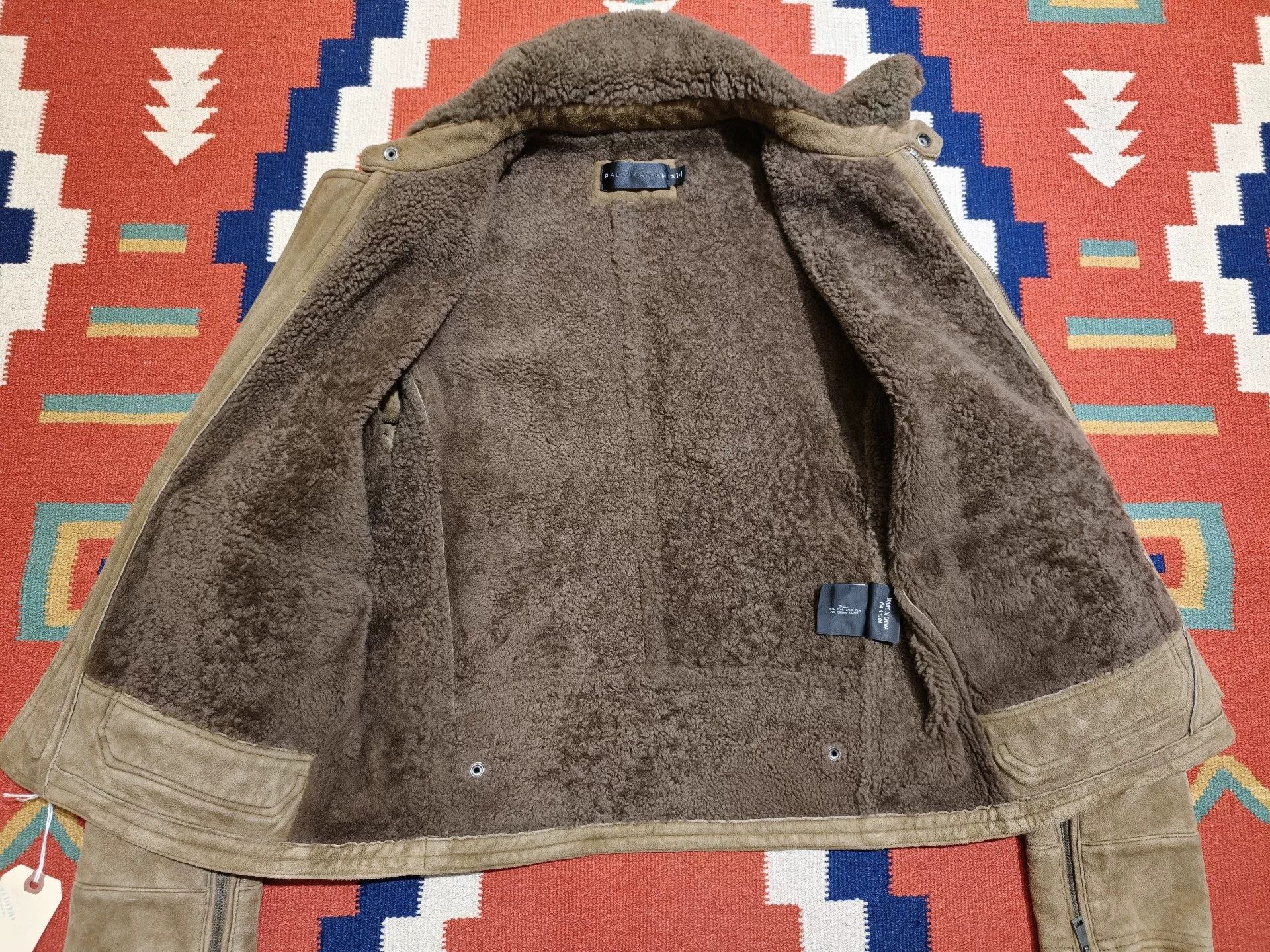 Ralph Lauren Black Label RRL Black Label Fur-Lined Leather Jacket Size US M / EU 48-50 / 2 - 4 Thumbnail