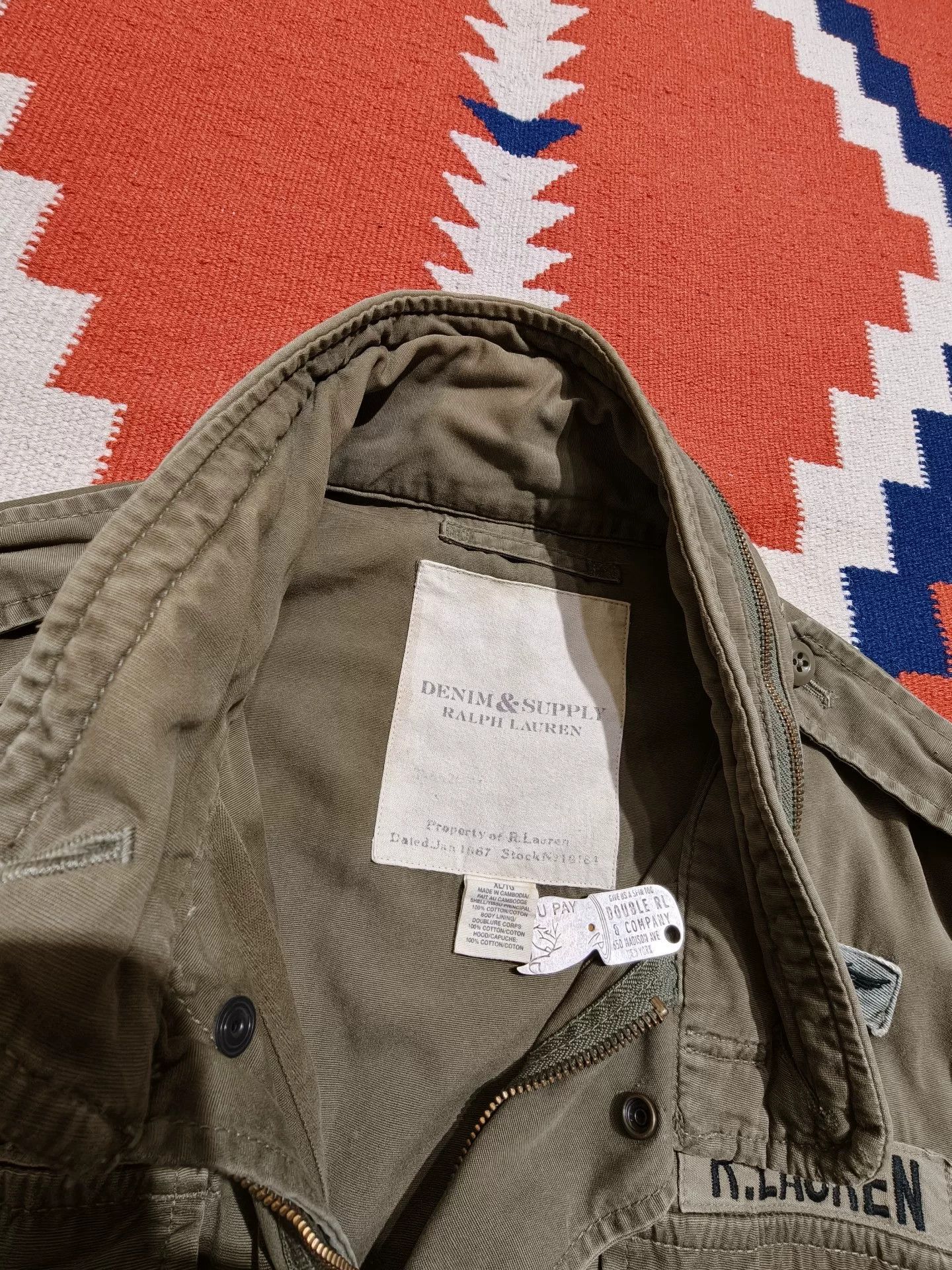 RRL Ralph Lauren Ralph Lauren Distressed M65 Jacket Size US XL / EU 56 / 4 - 7 Thumbnail