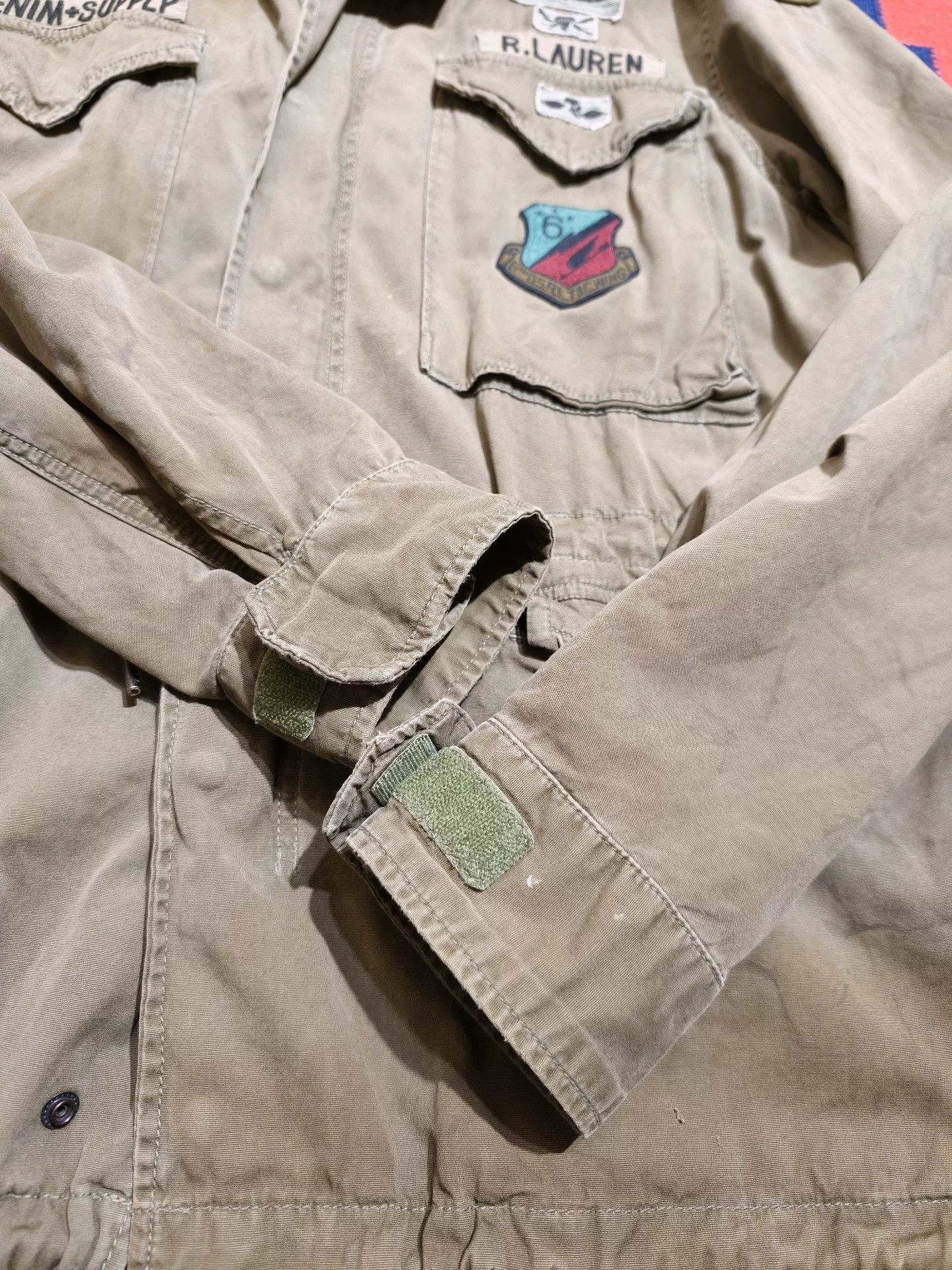 RRL Ralph Lauren Ralph Lauren Distressed M65 Jacket Size US XL / EU 56 / 4 - 4 Thumbnail
