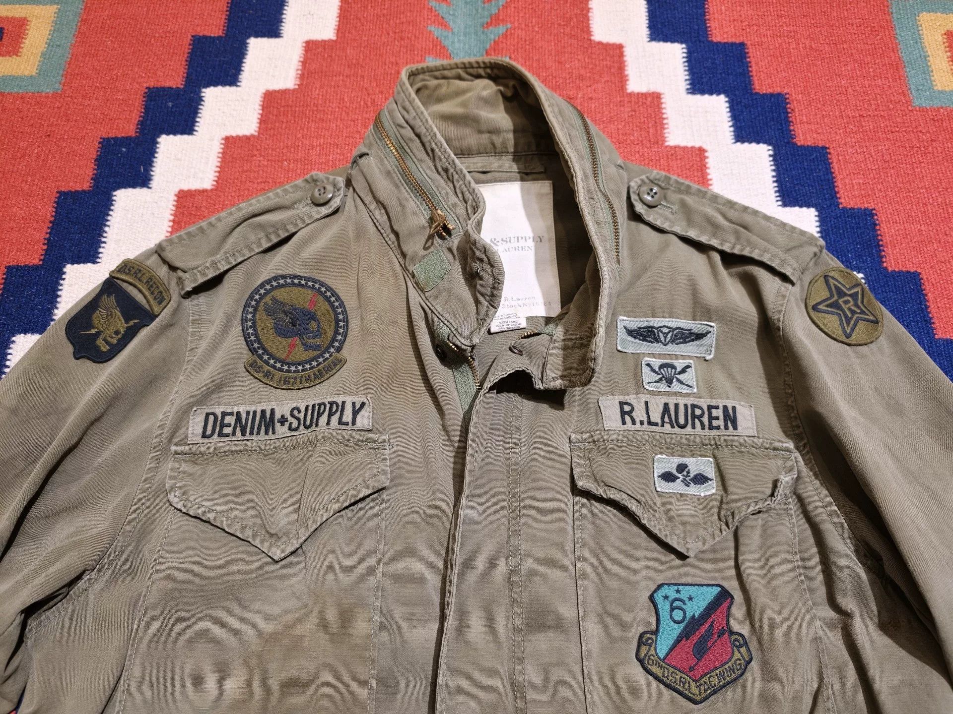 RRL Ralph Lauren Ralph Lauren Distressed M65 Jacket Size US XL / EU 56 / 4 - 3 Thumbnail