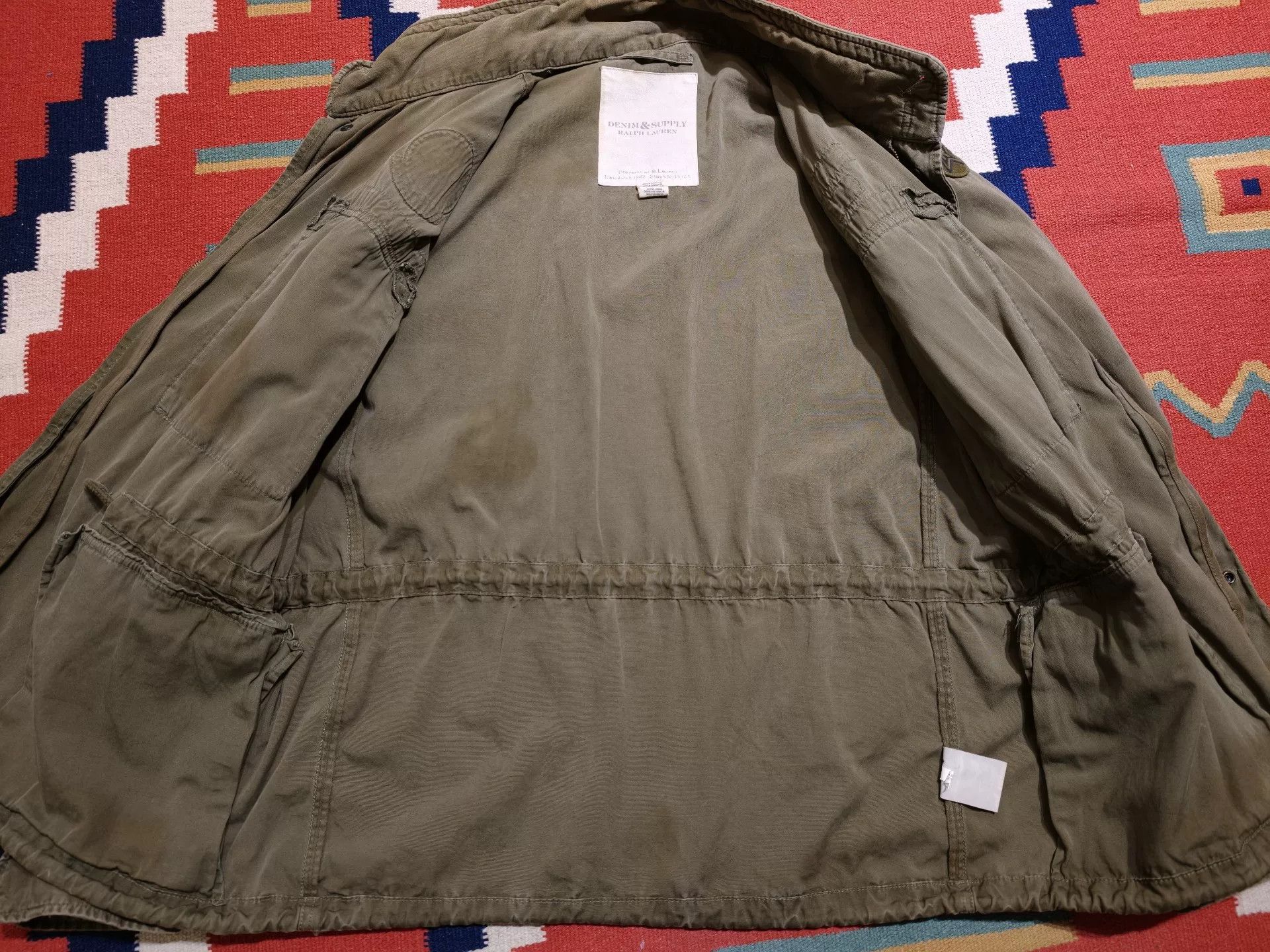 RRL Ralph Lauren Ralph Lauren Distressed M65 Jacket Size US XL / EU 56 / 4 - 6 Thumbnail