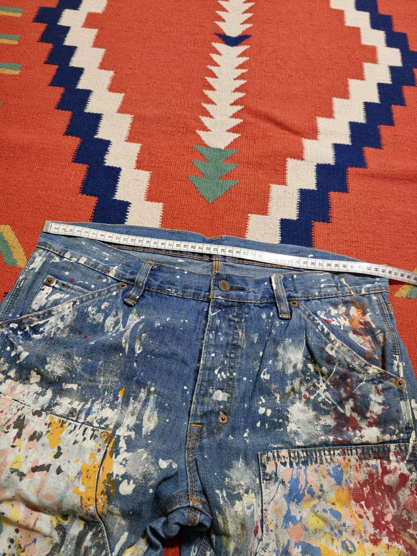 RRL Ralph Lauren RRL Double Knee Paint Splatter Jeans Size US 33 - 7 Thumbnail