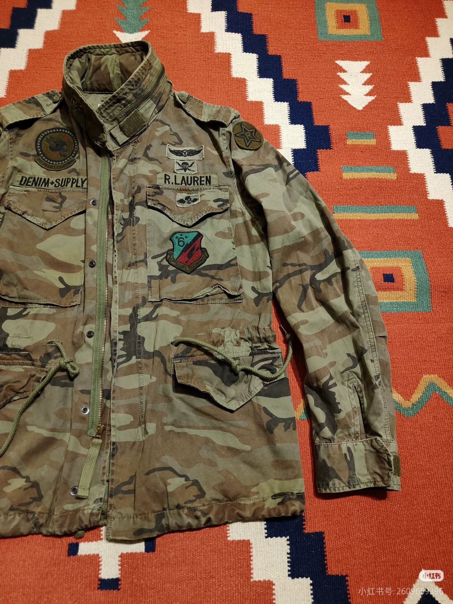 Denim & Supply Ralph Lauren Ralph Lauren Distressed Camo M65 Jacket Size US M / EU 48-50 / 2 - 3 Thumbnail