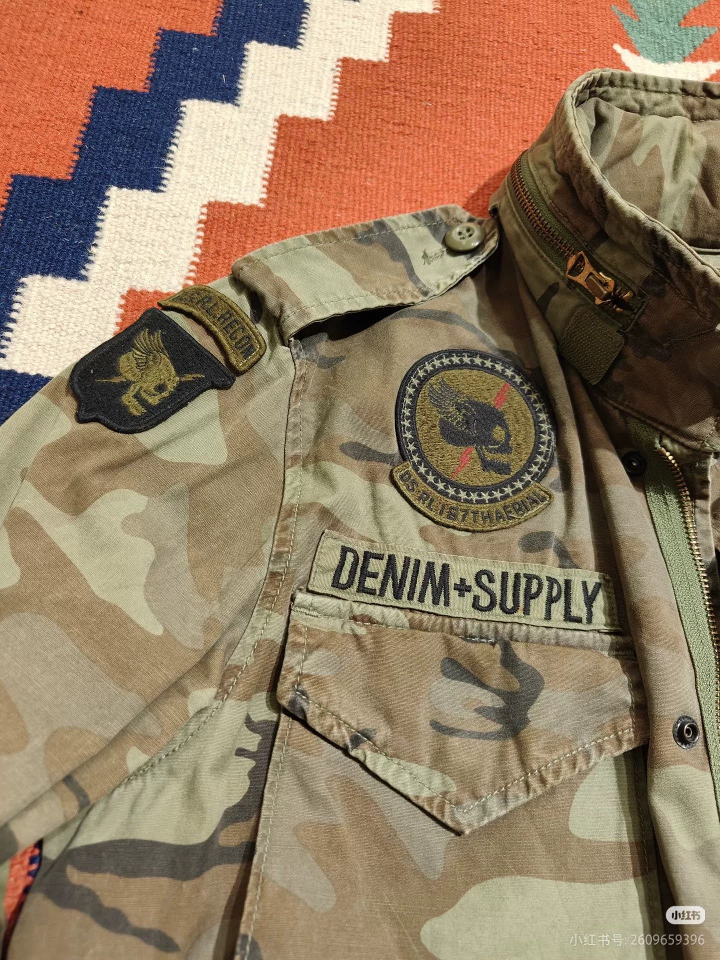 Denim & Supply Ralph Lauren Ralph Lauren Distressed Camo M65 Jacket Size US M / EU 48-50 / 2 - 7 Thumbnail