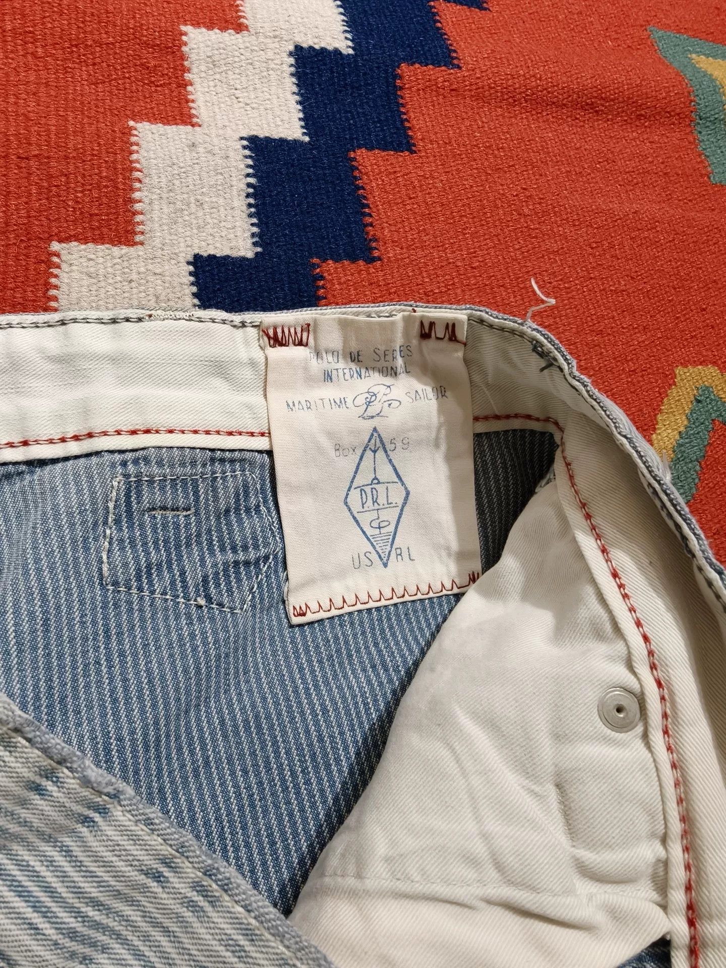 Polo Ralph Lauren Ralph Lauren Nautical Stripe Distressed Pants Size US 32 / EU 48 - 4 Thumbnail