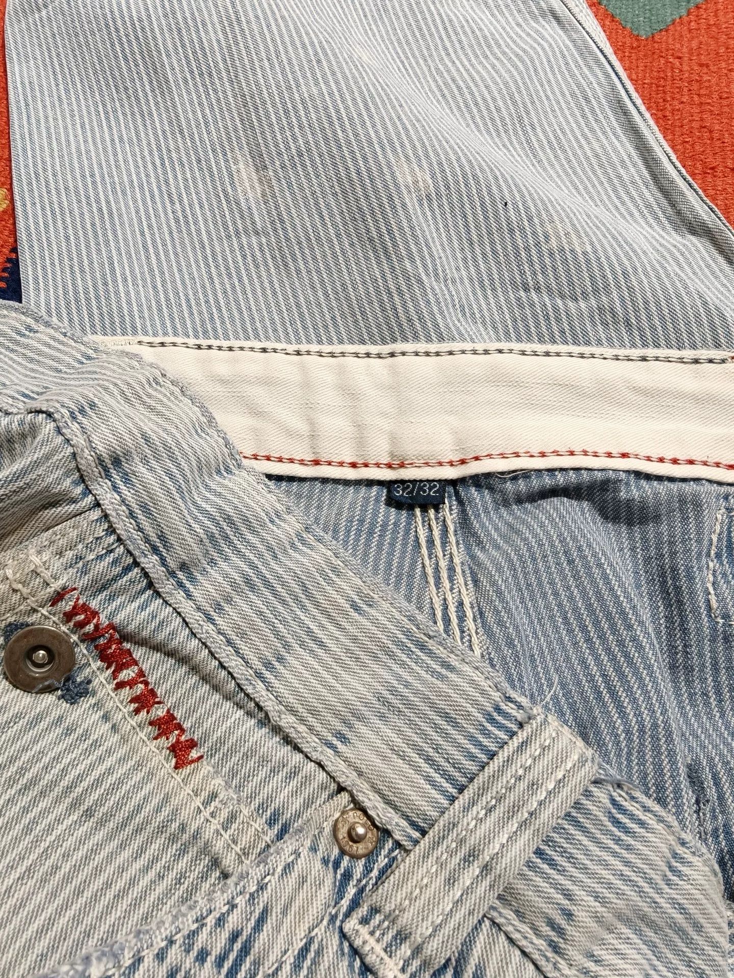 Polo Ralph Lauren Ralph Lauren Nautical Stripe Distressed Pants Size US 32 / EU 48 - 8 Thumbnail