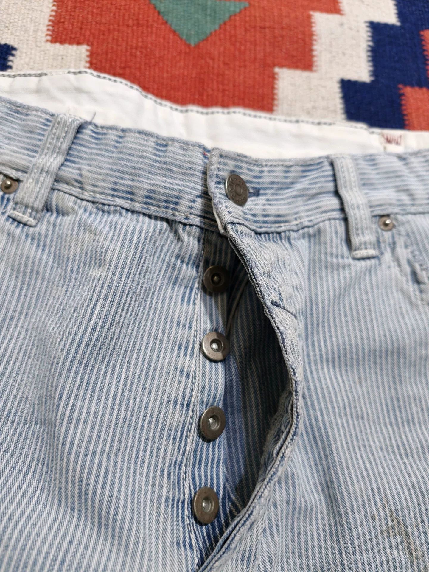 Polo Ralph Lauren Ralph Lauren Nautical Stripe Distressed Pants Size US 32 / EU 48 - 6 Thumbnail