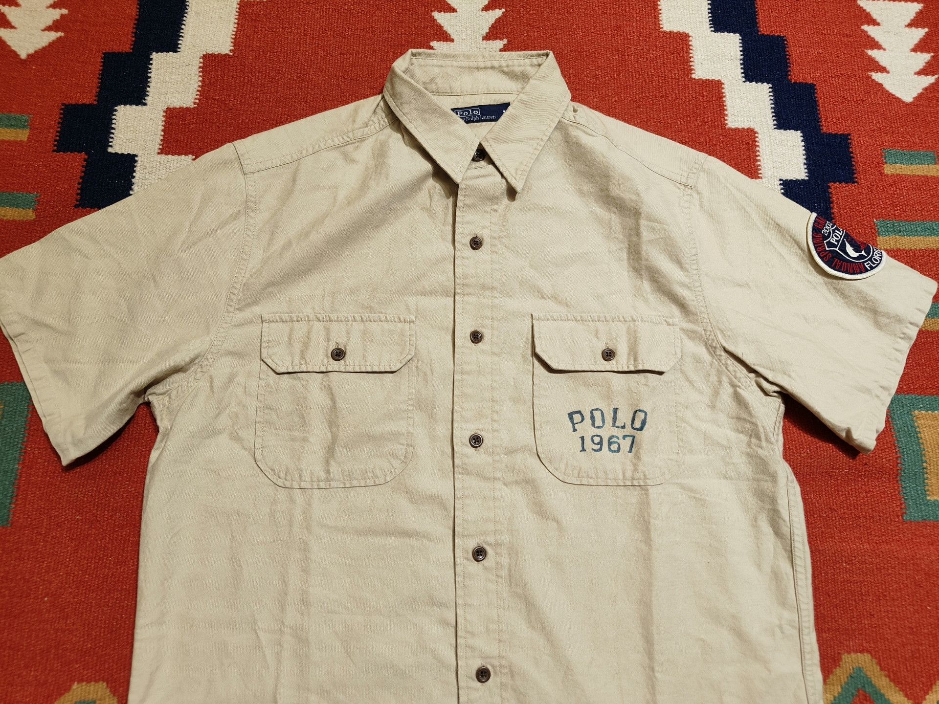 RRL Ralph Lauren Polo RRL 2003 Fishing Contest Shirt Size US L / EU 52-54 / 3 - 3 Thumbnail
