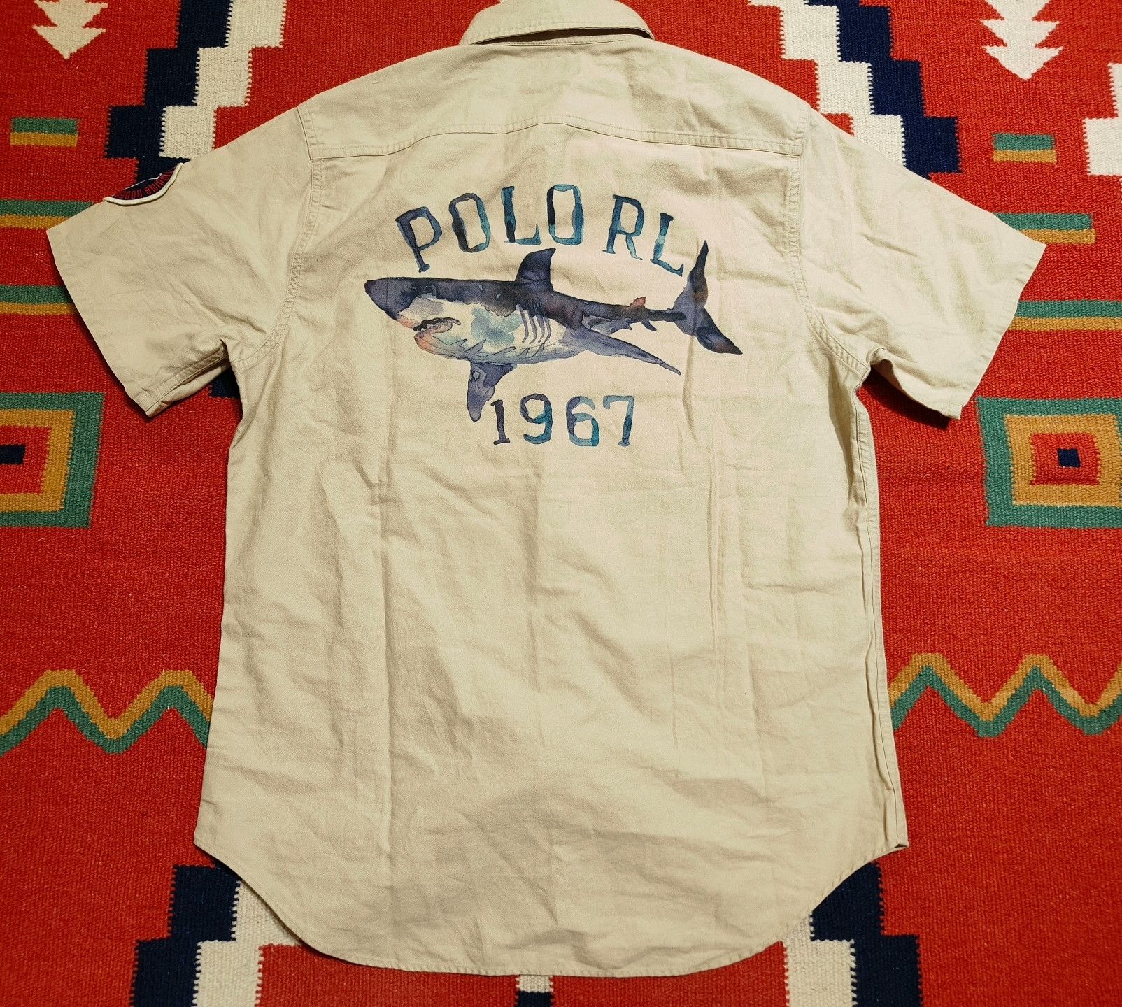 RRL Ralph Lauren Polo RRL 2003 Fishing Contest Shirt Size US L / EU 52-54 / 3 - 2 Thumbnail