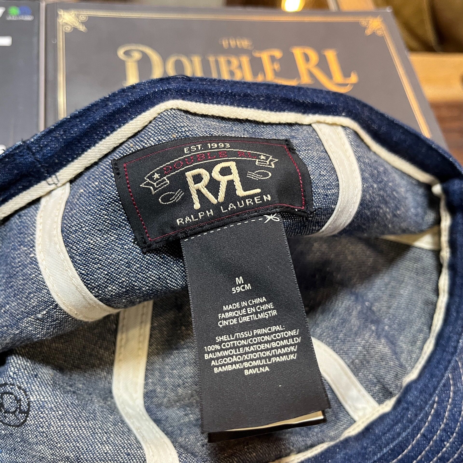 RRL Ralph Lauren RRL Double RL Engineer Cap M 59cm Size ONE SIZE - 4 Thumbnail